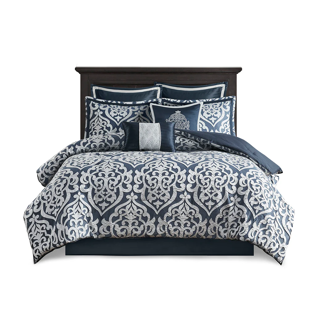 Odette 8-Piece Jacquard Comforter Set - Image 39