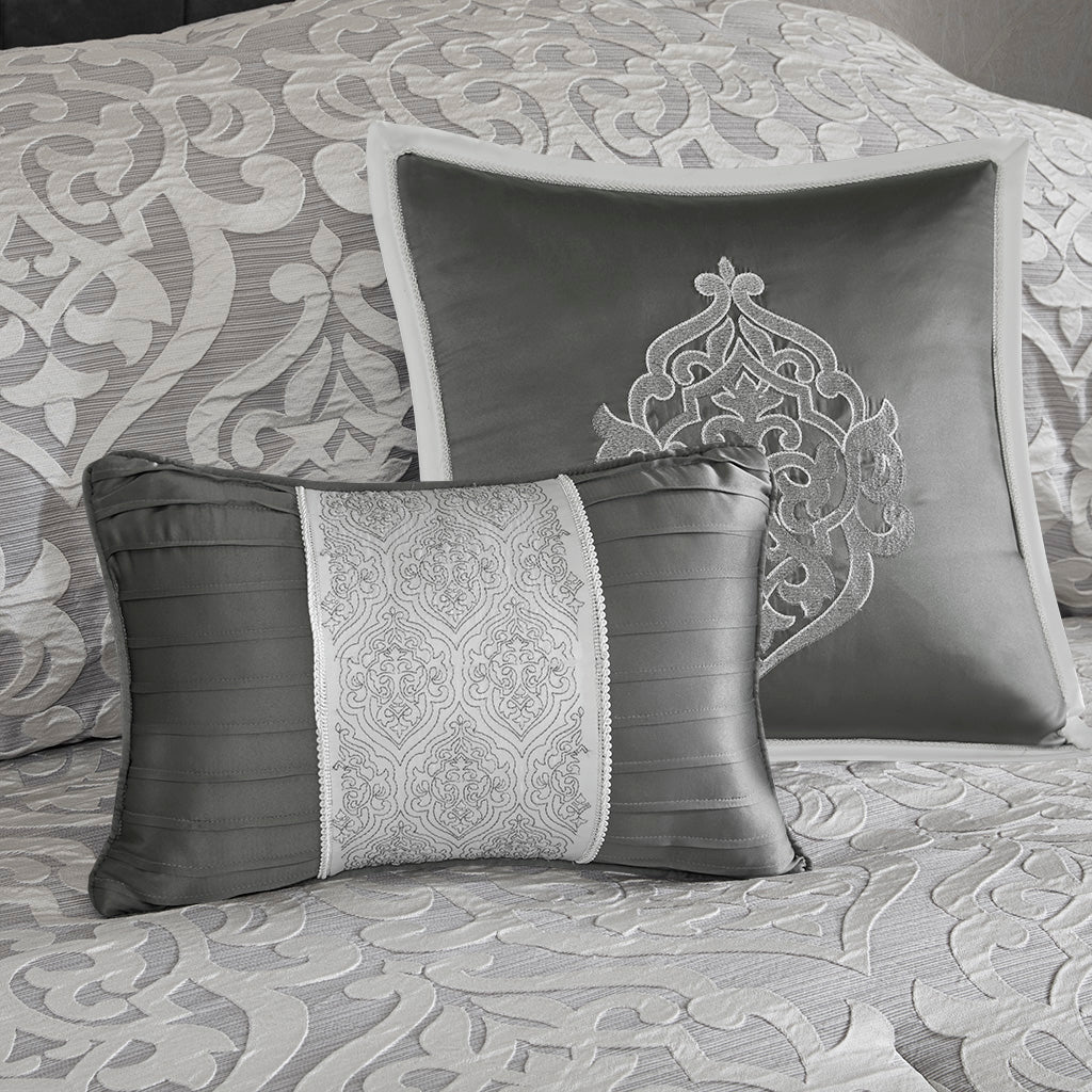 Odette 8-Piece Jacquard Comforter Set - Image 7