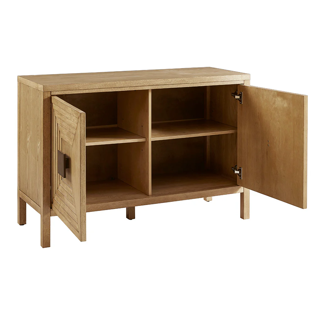 Paige Geometric 2-Door Storage Cabinet With Adjustable Shelves - Image 11