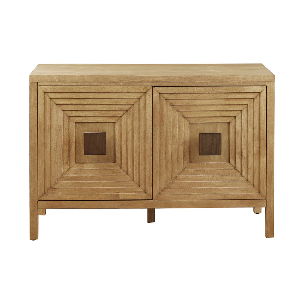 Paige Geometric 2-Door Storage Cabinet With Adjustable Shelves - Image 8