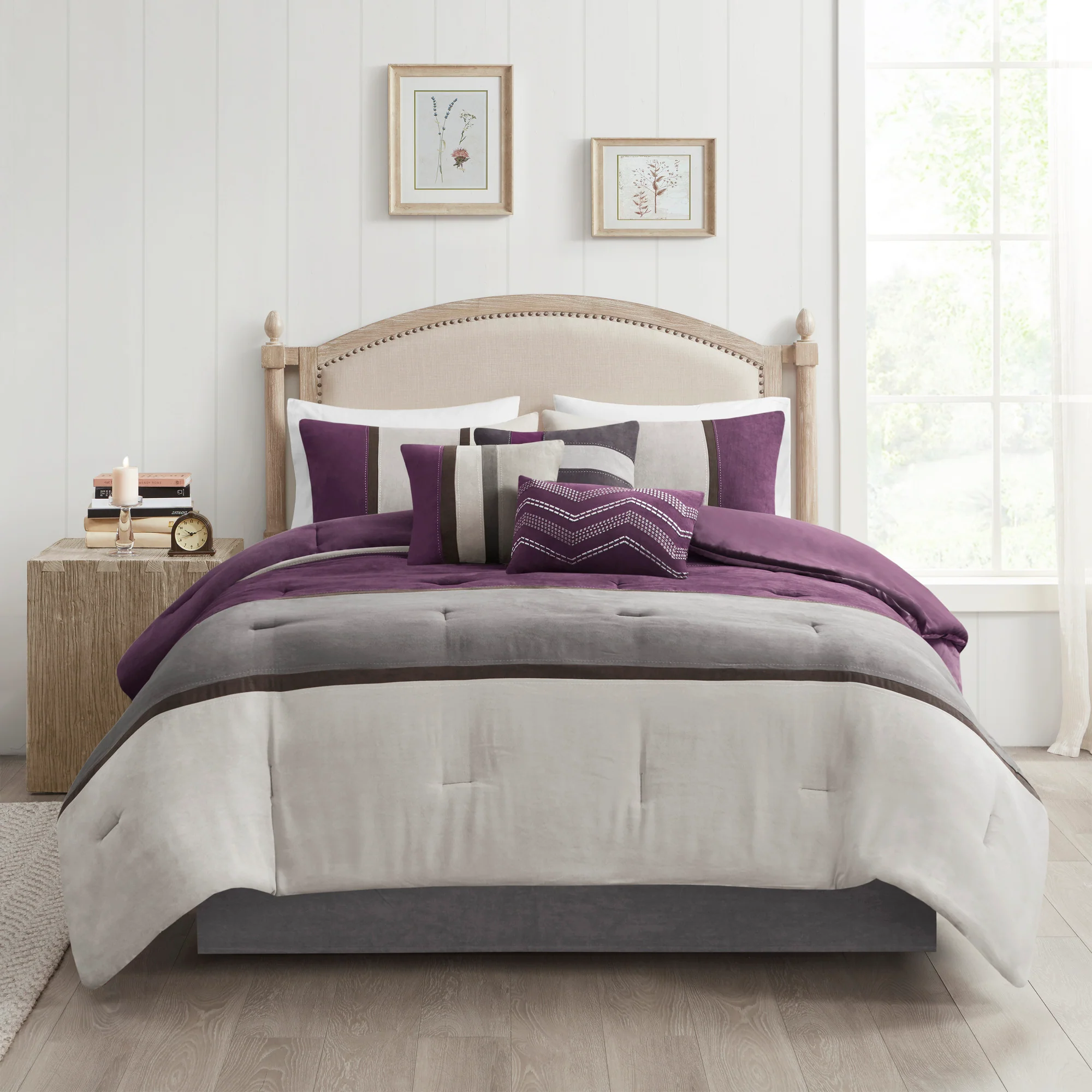 Palisades 7-Piece Faux Suede Comforter Set - Image 10