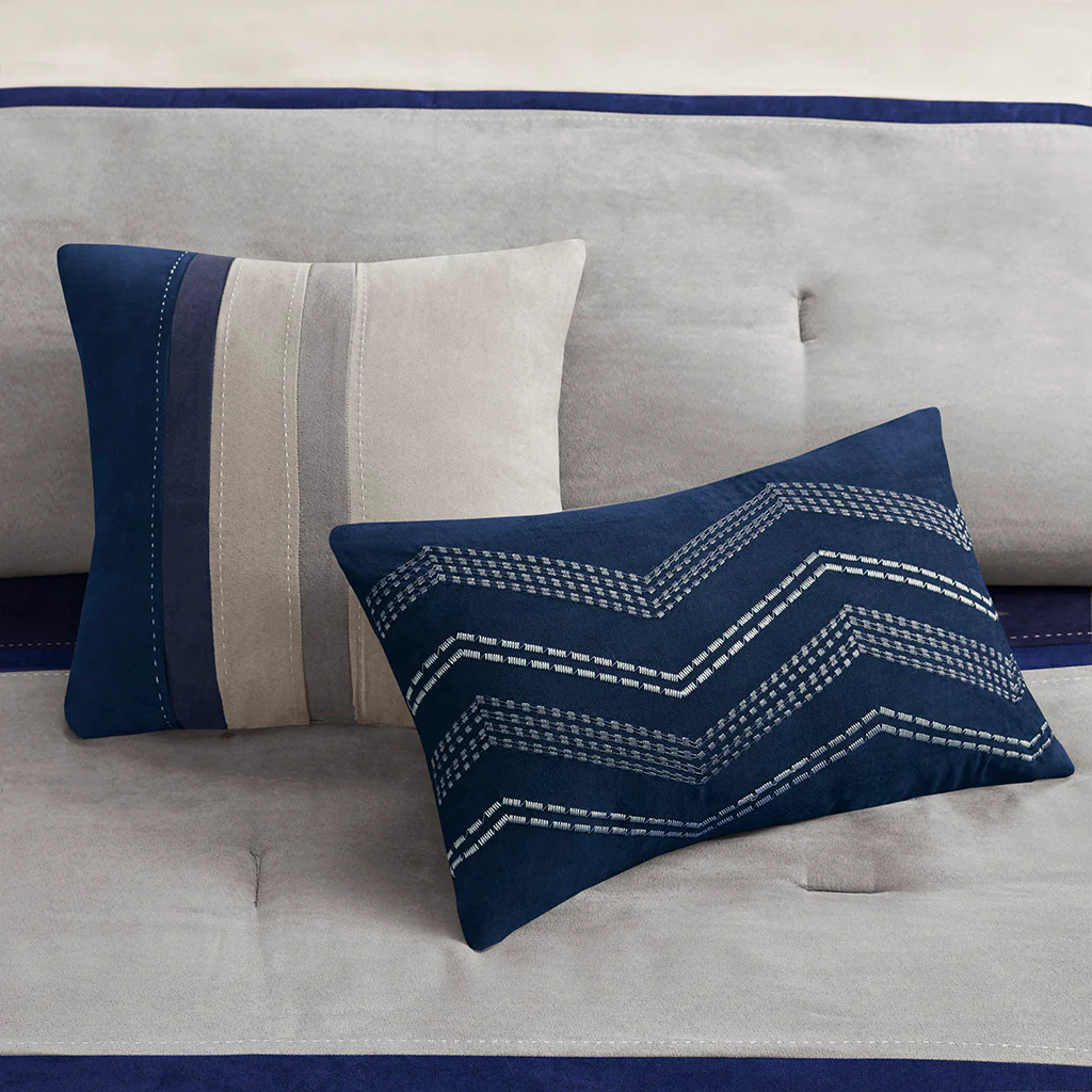 Palisades 7-Piece Faux Suede Comforter Set - Image 34