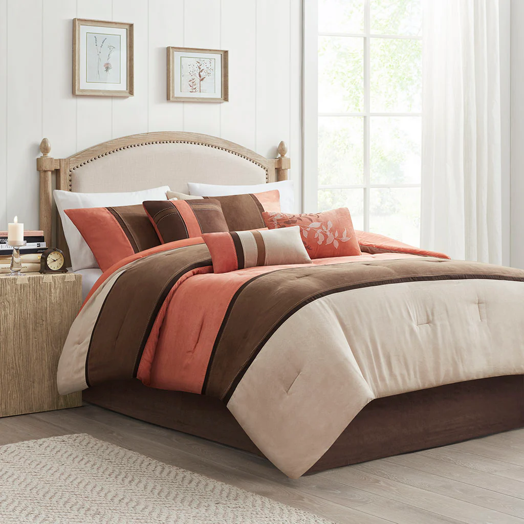 Palisades 7-Piece Faux Suede Comforter Set - Image 5