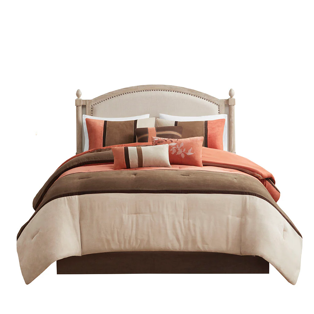 Palisades 7-Piece Faux Suede Comforter Set - Image 7