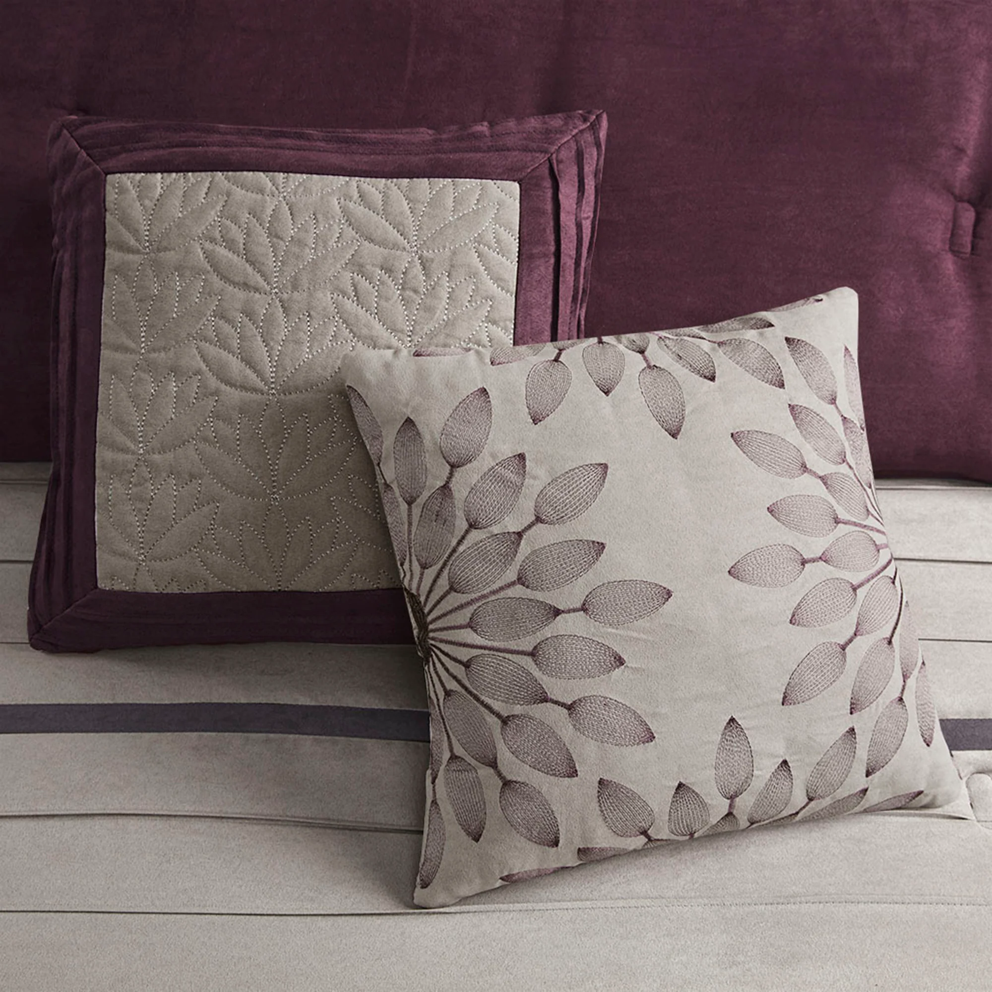 Palmer 7-Piece Faux Suede Comforter Set - Image 41