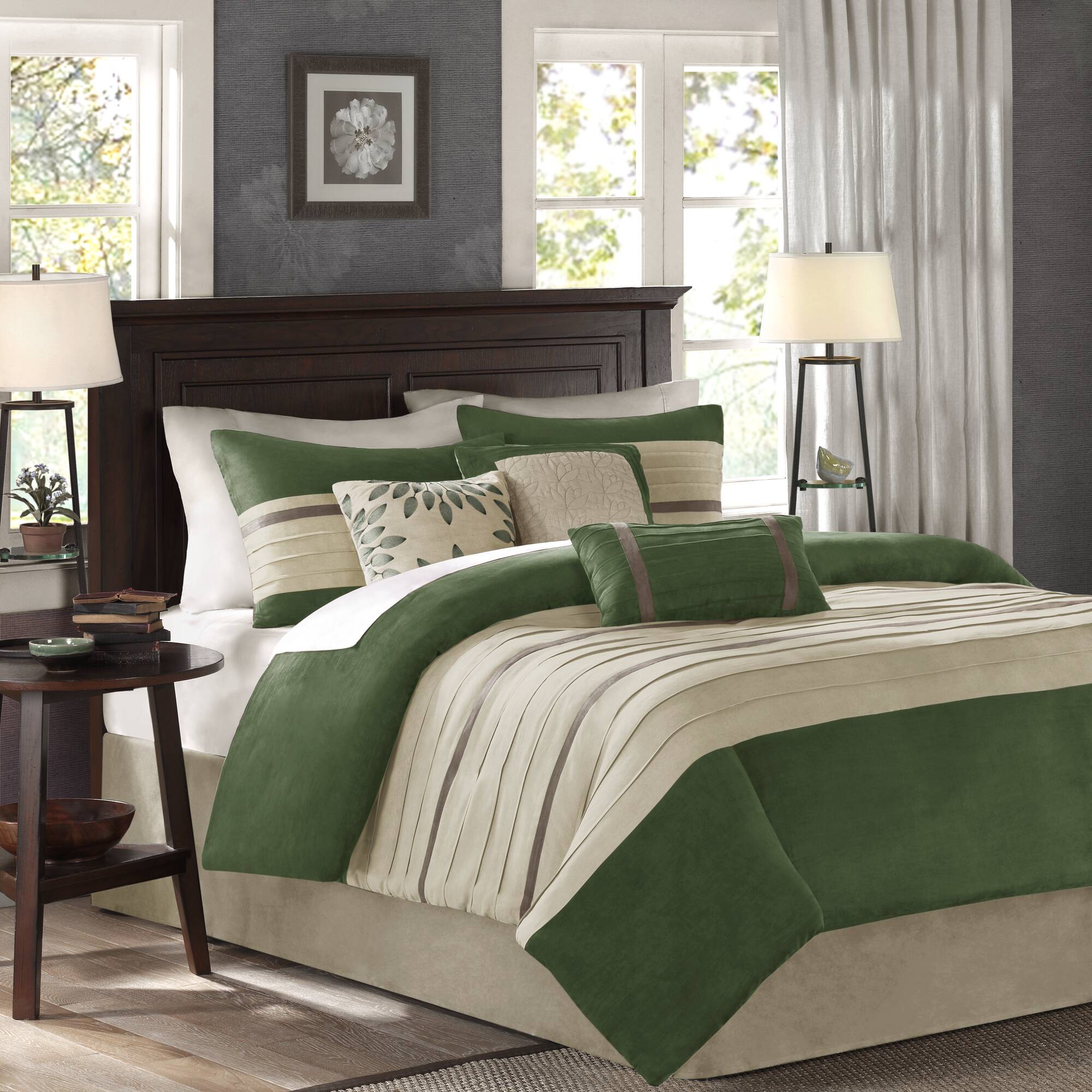 Palmer 7-Piece Faux Suede Comforter Set - Image 58