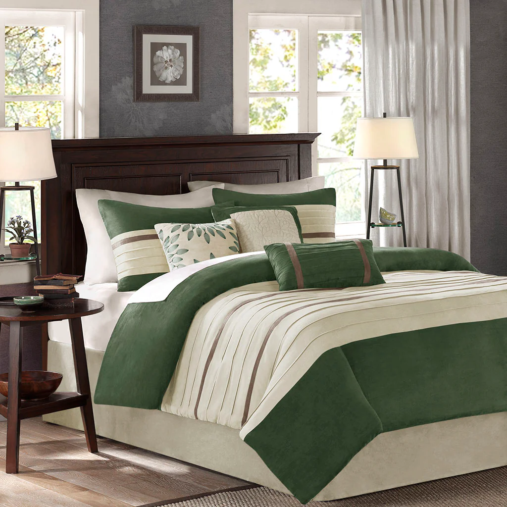 Palmer 7-Piece Faux Suede Comforter Set