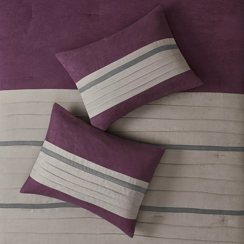 Palmer 7-Piece Faux Suede Comforter Set - Image 46