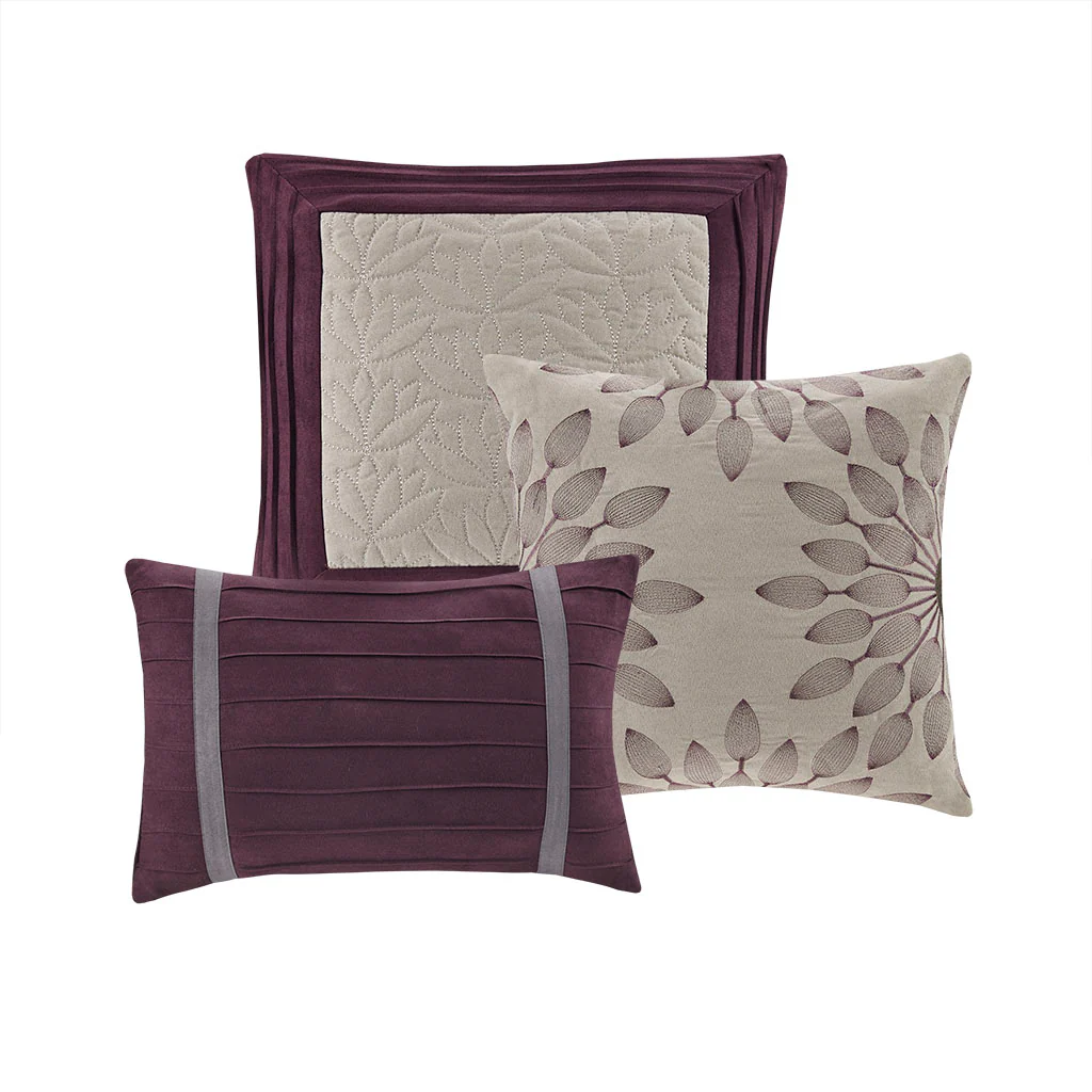Palmer 7-Piece Faux Suede Comforter Set - Image 67