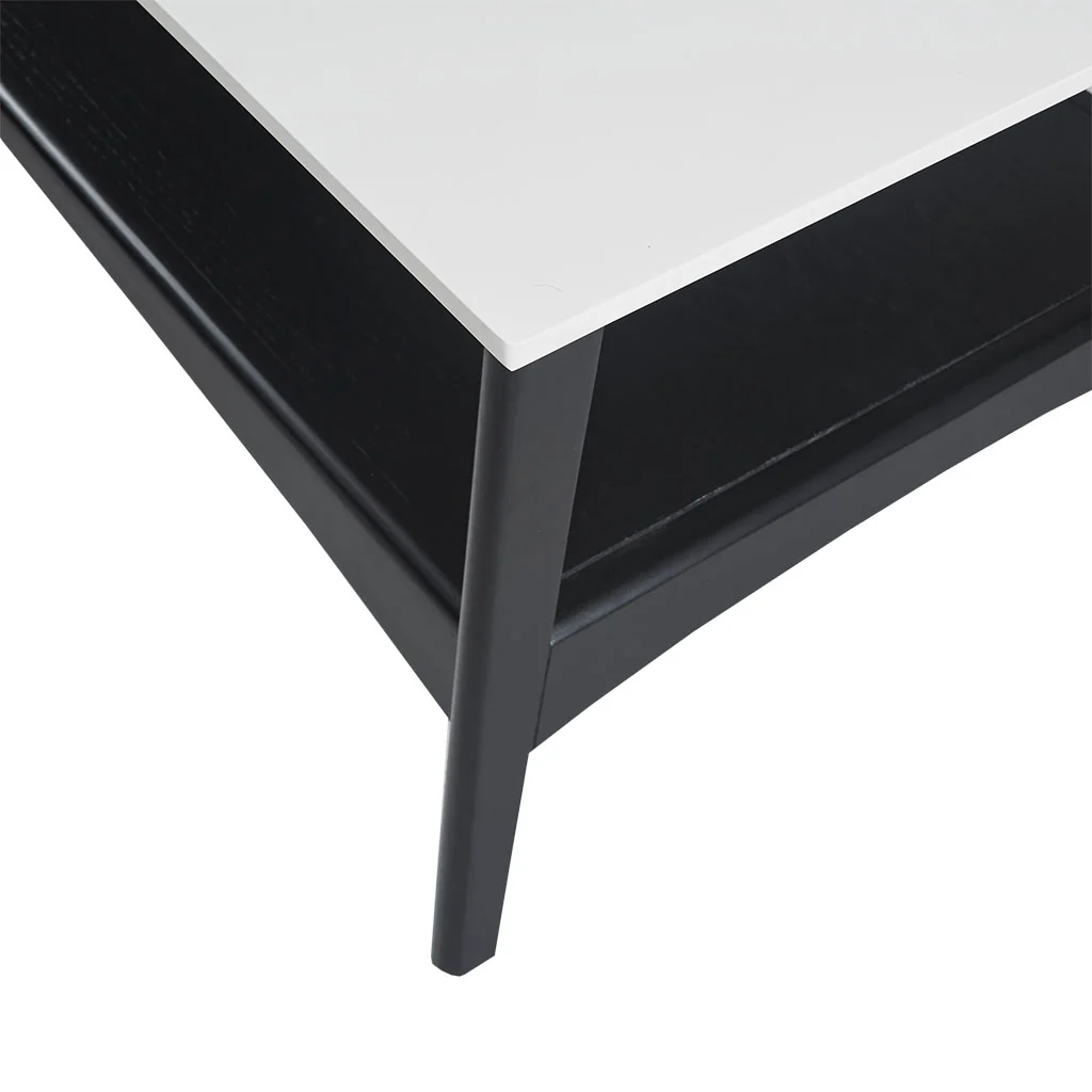 Parker Mid-century Coffee Table with Storage Shelf - Image 25