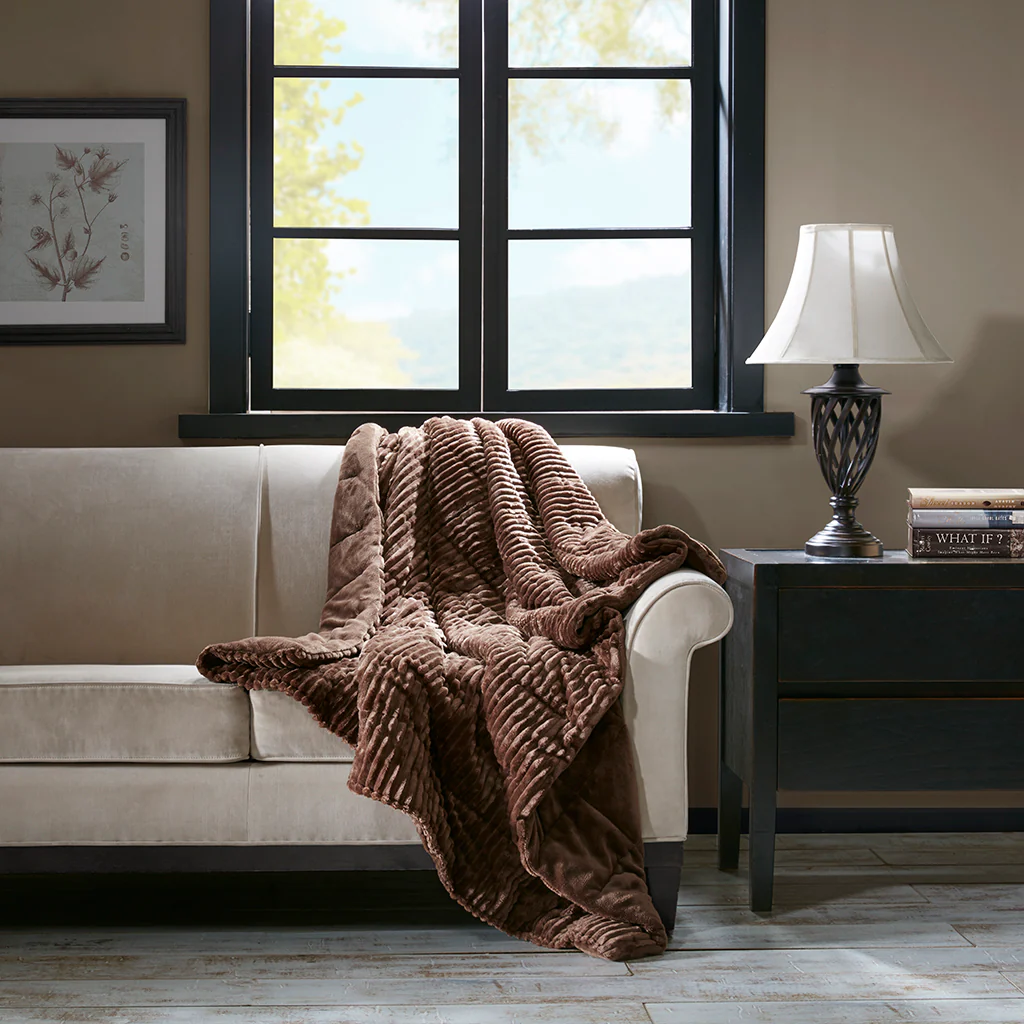 Parker Oversized Plush Down Alternative Filled Throw - Image 4