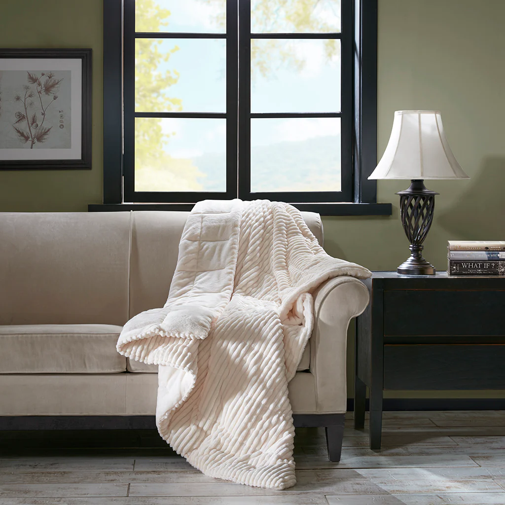 Parker Oversized Plush Down Alternative Filled Throw - Image 6