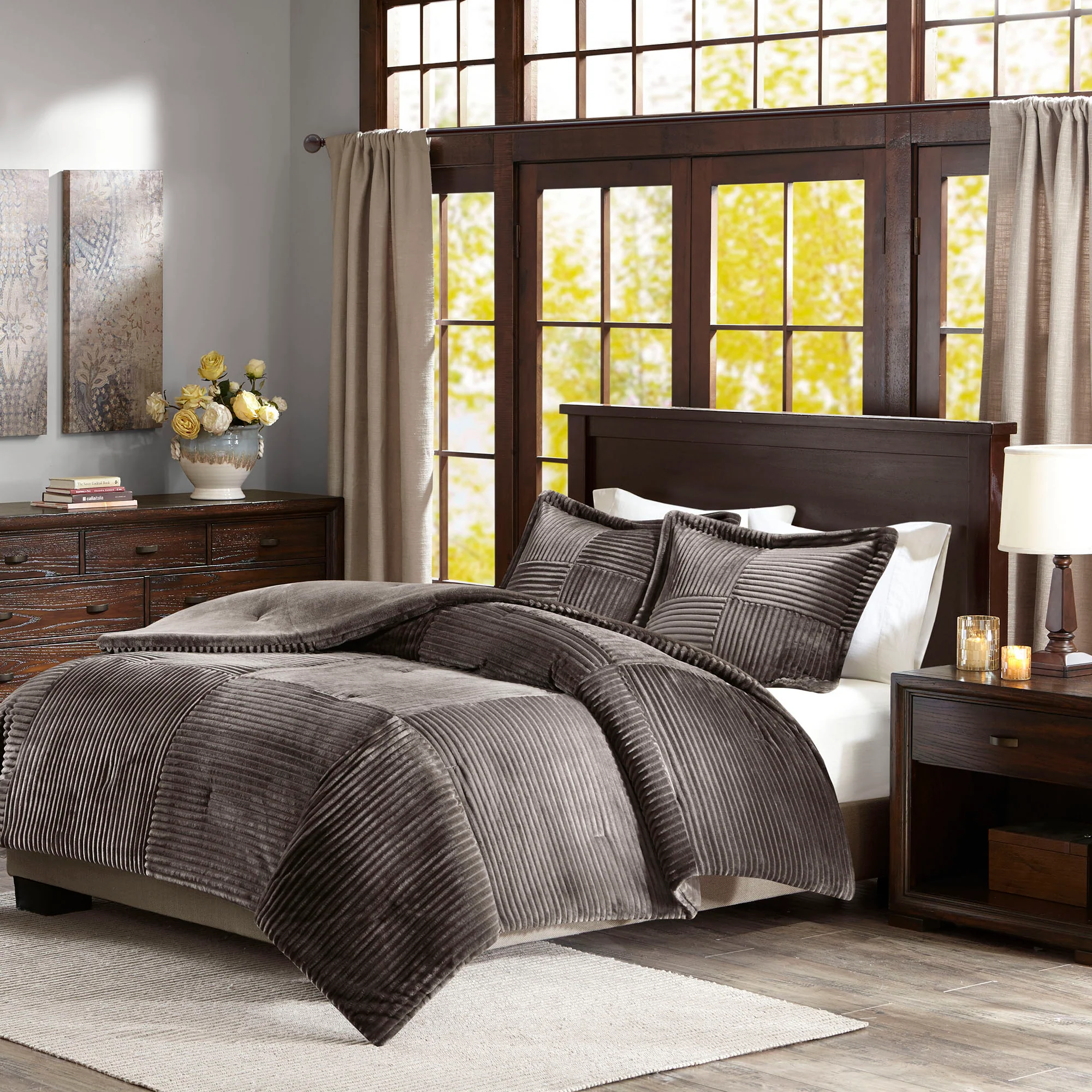 Parker Plush Down Alternative Comforter Set - Image 4