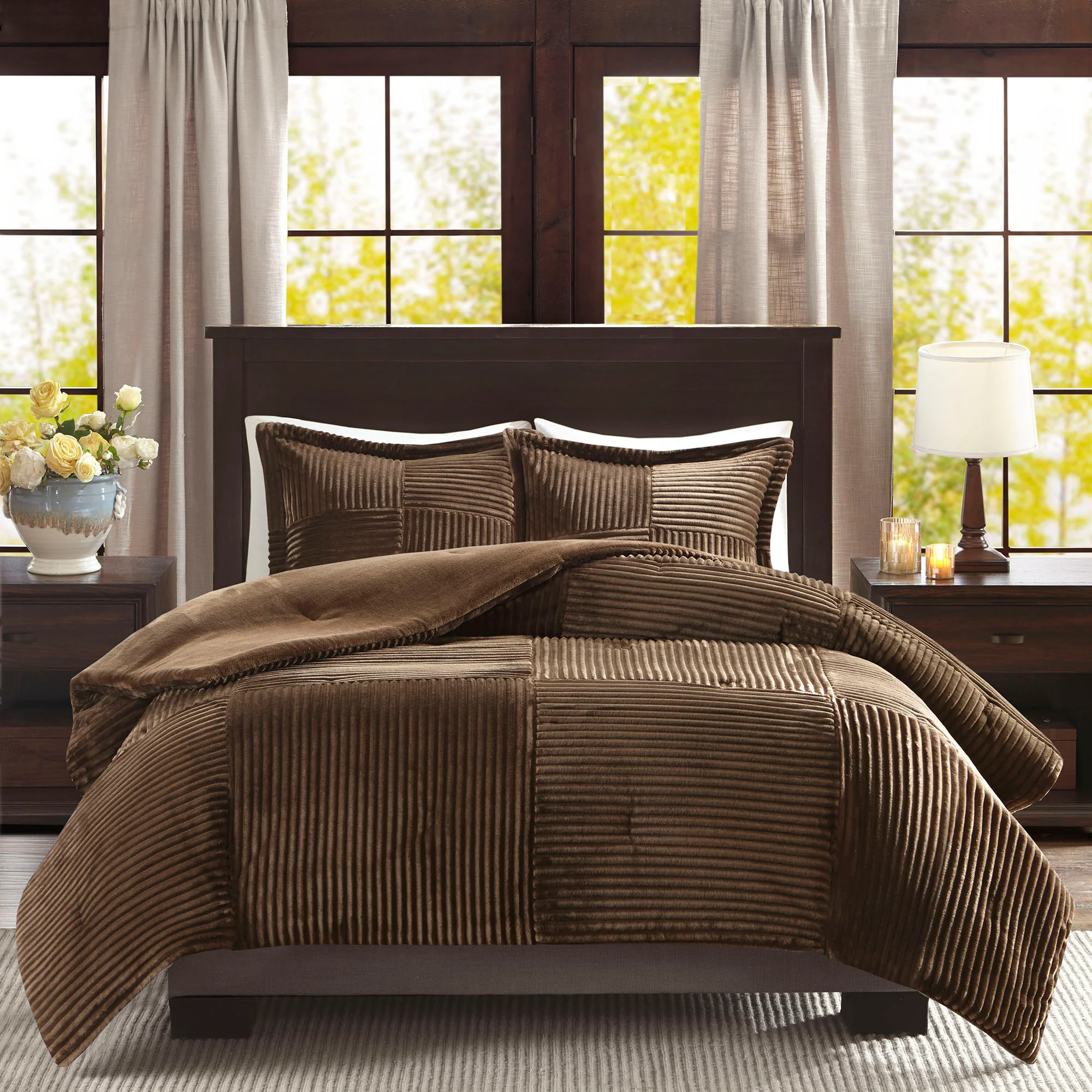 Parker Plush Down Alternative Comforter Set - Image 6