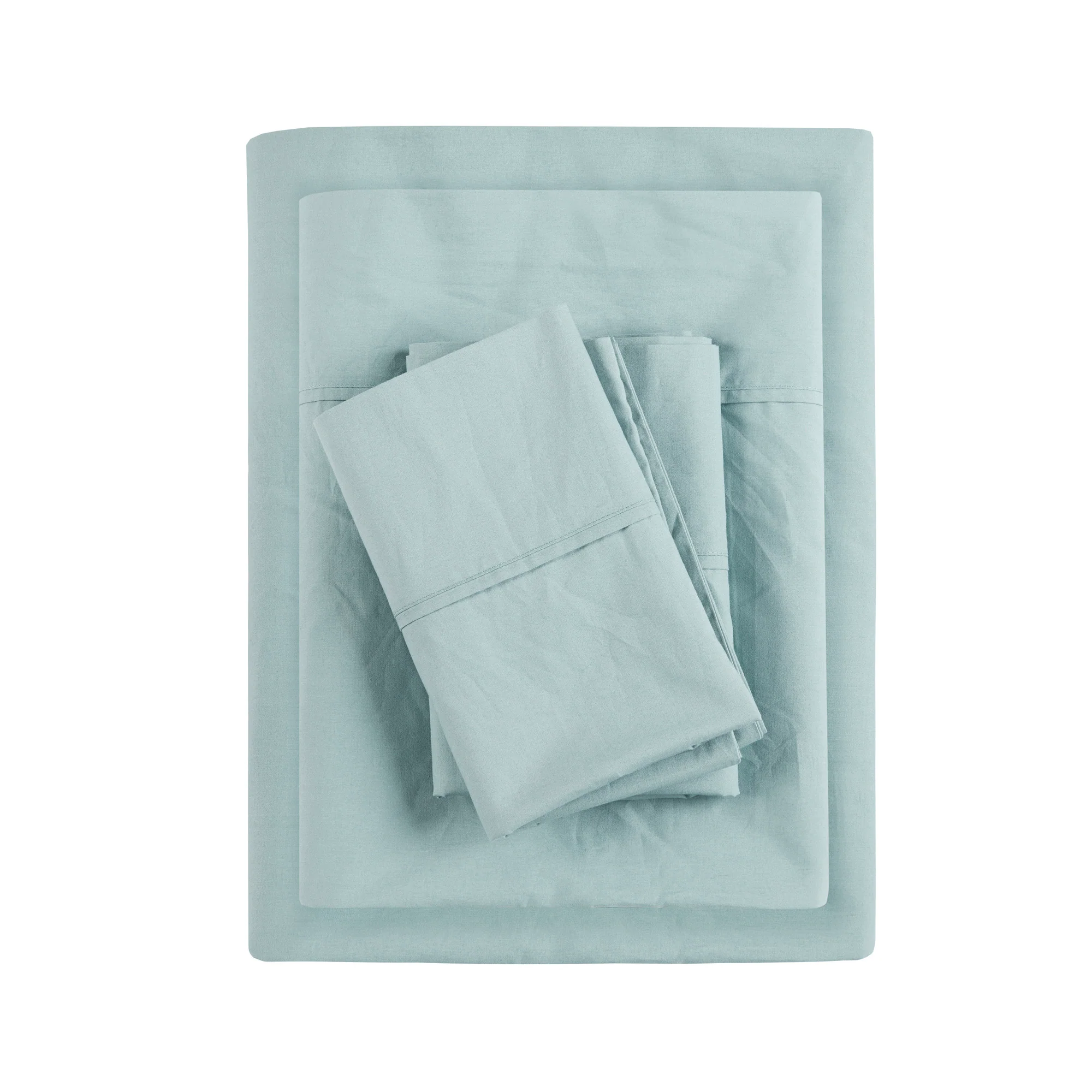 Peached Percale 200 Thread Count Relaxed Cotton Percale Sheet Set - Image 27