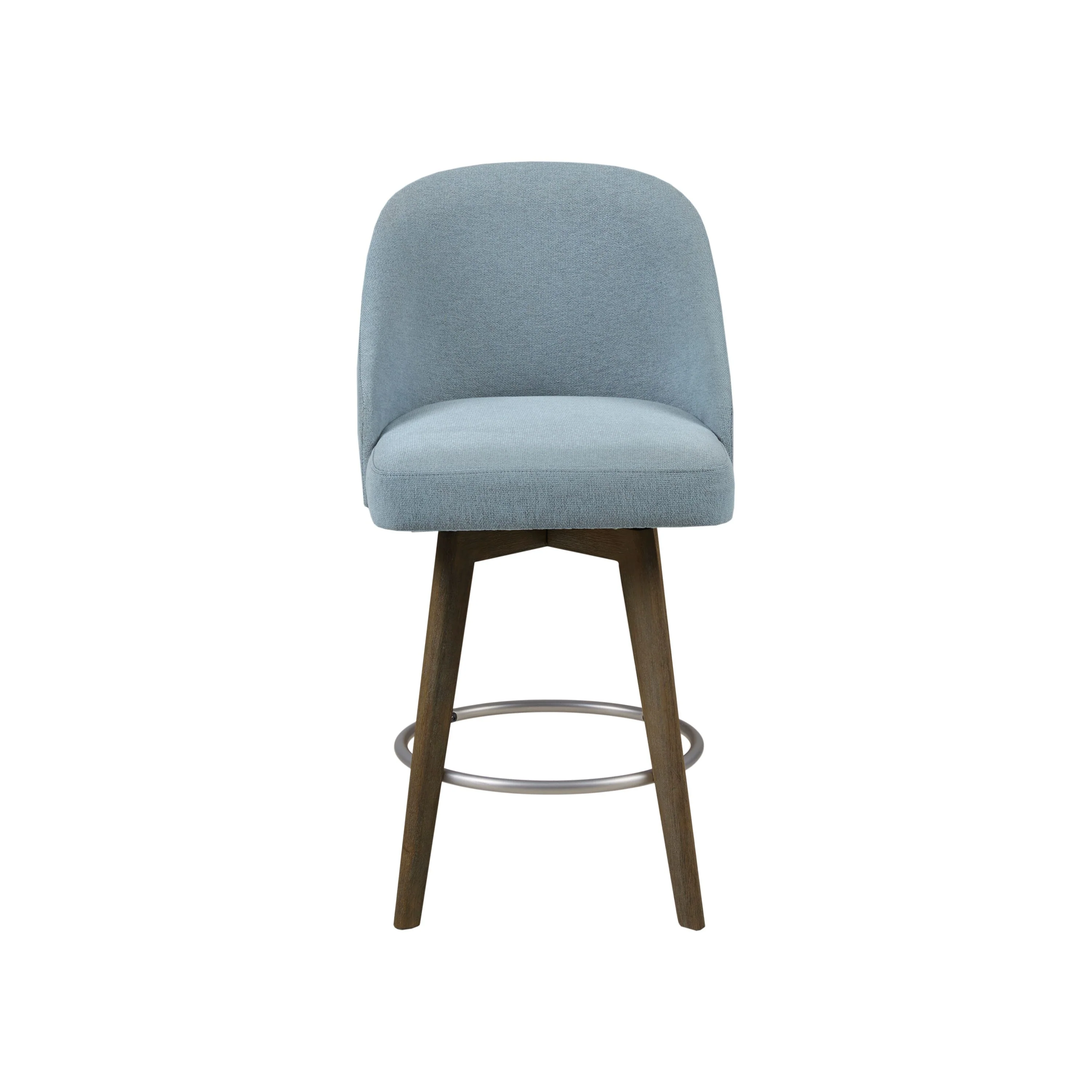 Pearce Swivel Upholstered Counter Stool (25.75'') with Solid Wood Legs & Metal Footrest - Image 57