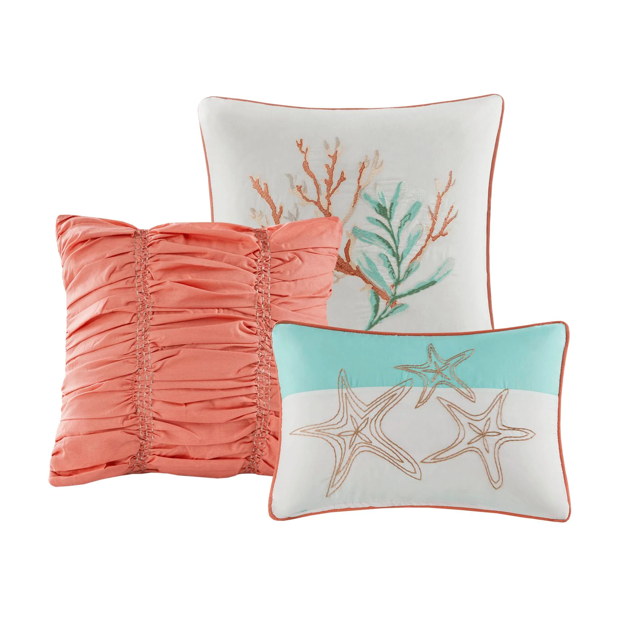Pebble Beach 6-Piece Cotton Sateen Quilt Set with Throw Pillows - Image 10