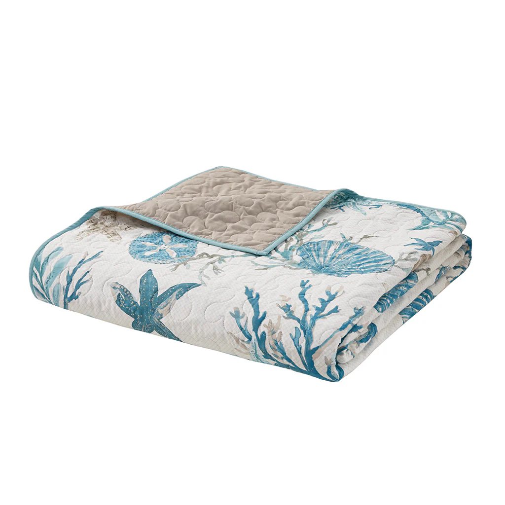 Pebble Beach 6-Piece Cotton Sateen Quilt Set with Throw Pillows - Image 25