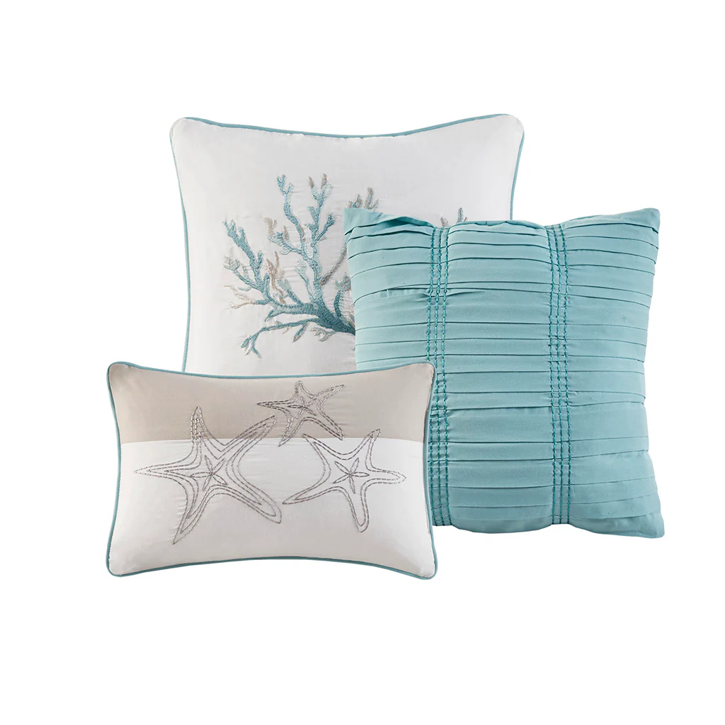 Pebble Beach 6-Piece Cotton Sateen Quilt Set with Throw Pillows - Image 26