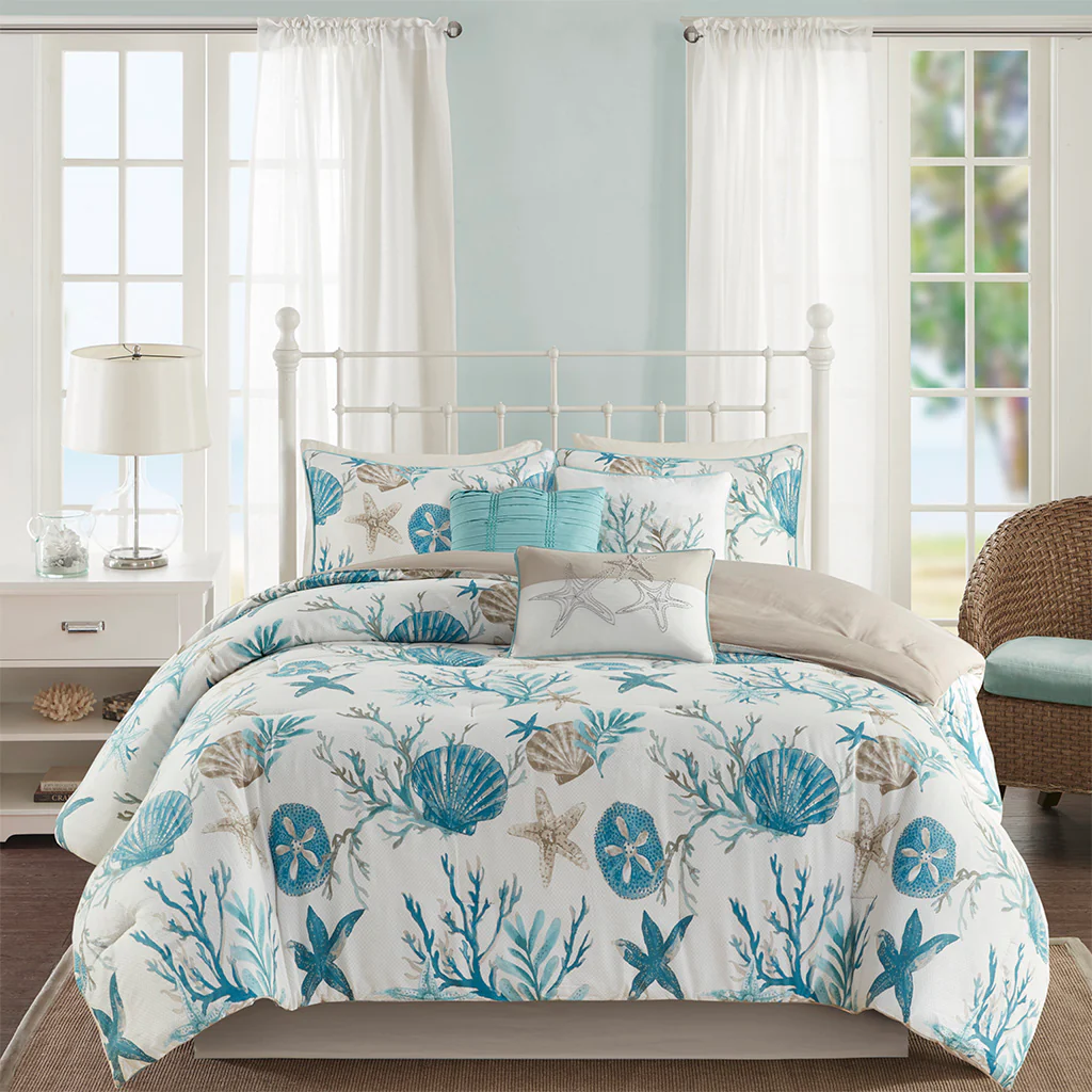 Pebble Beach 7-Piece Cotton Sateen Comforter Set - Image 8