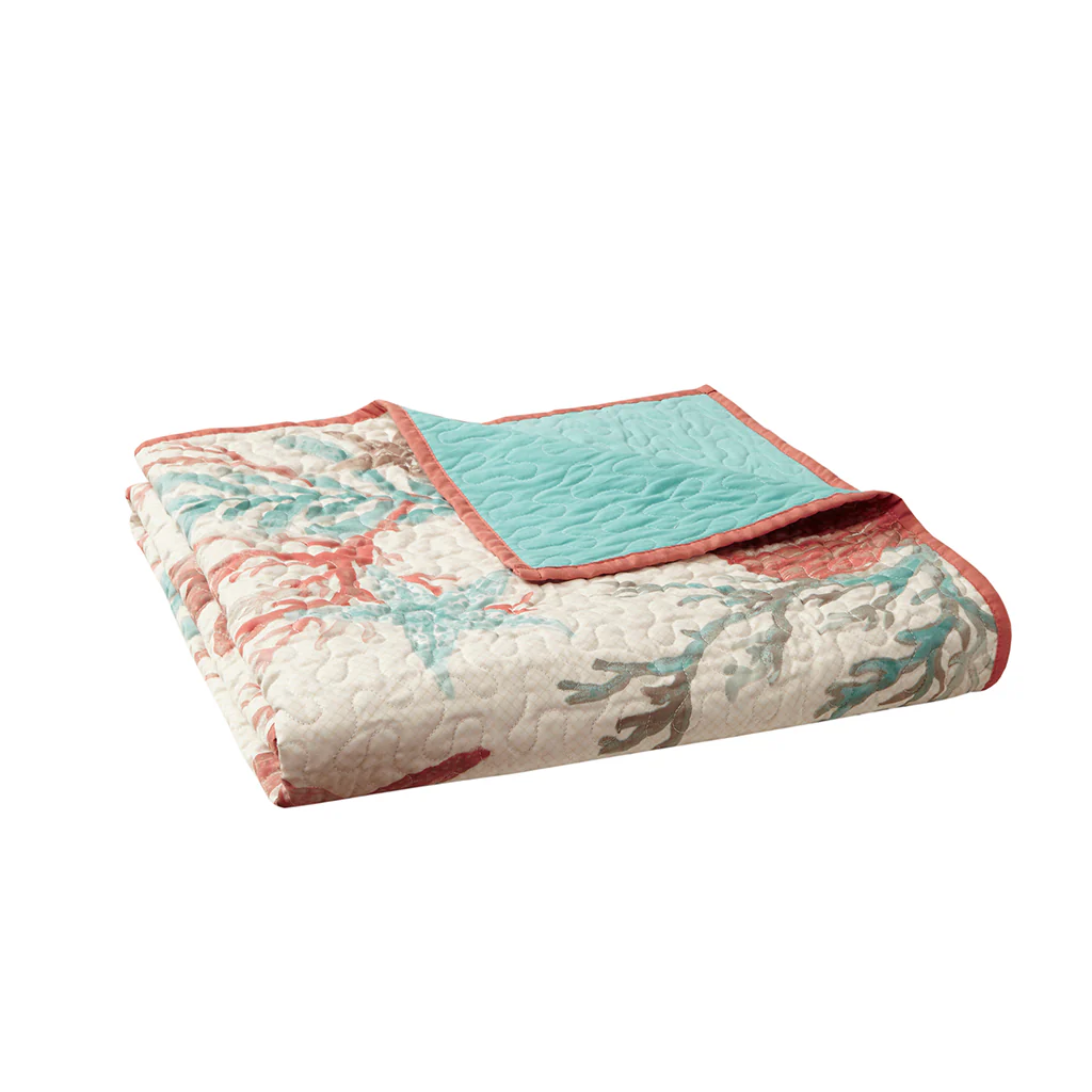 Pebble Beach Oversized Cotton Quilted Throw - Image 2