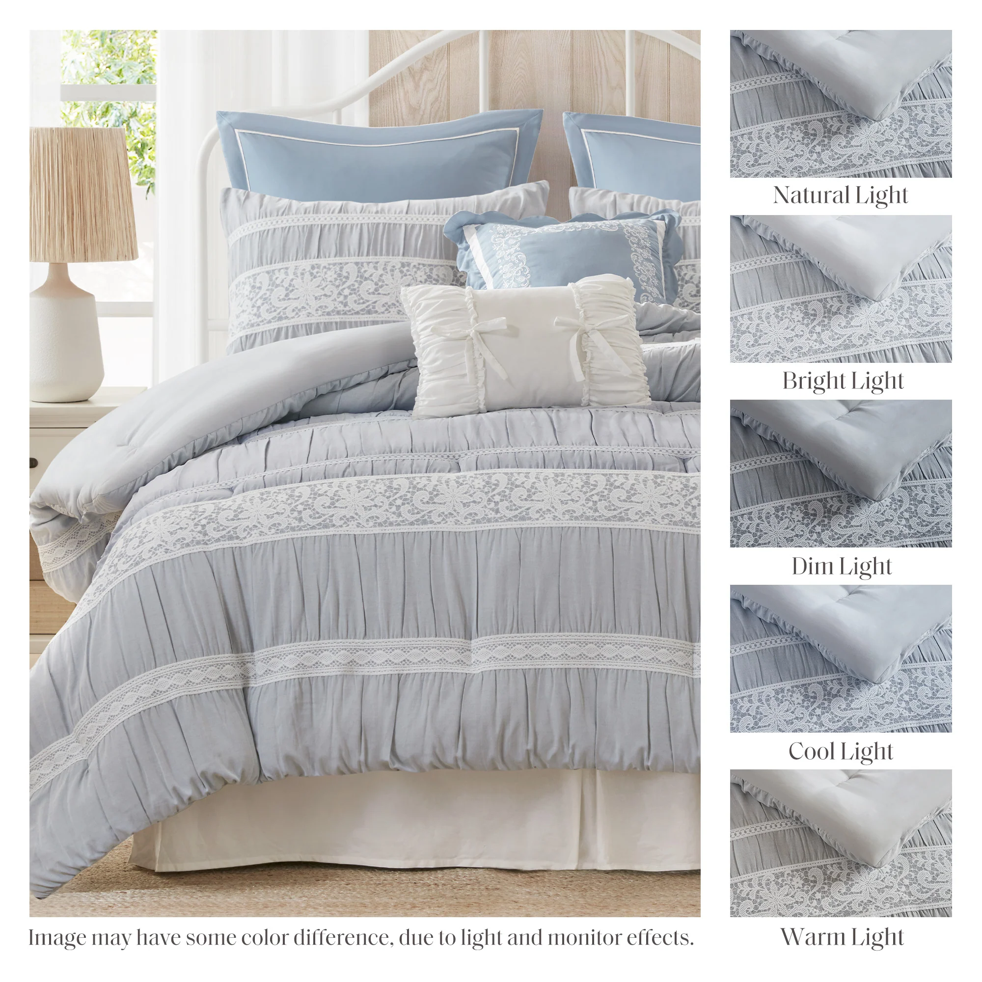 Perryn 7-Piece Jacquard Comforter Set - Image 14