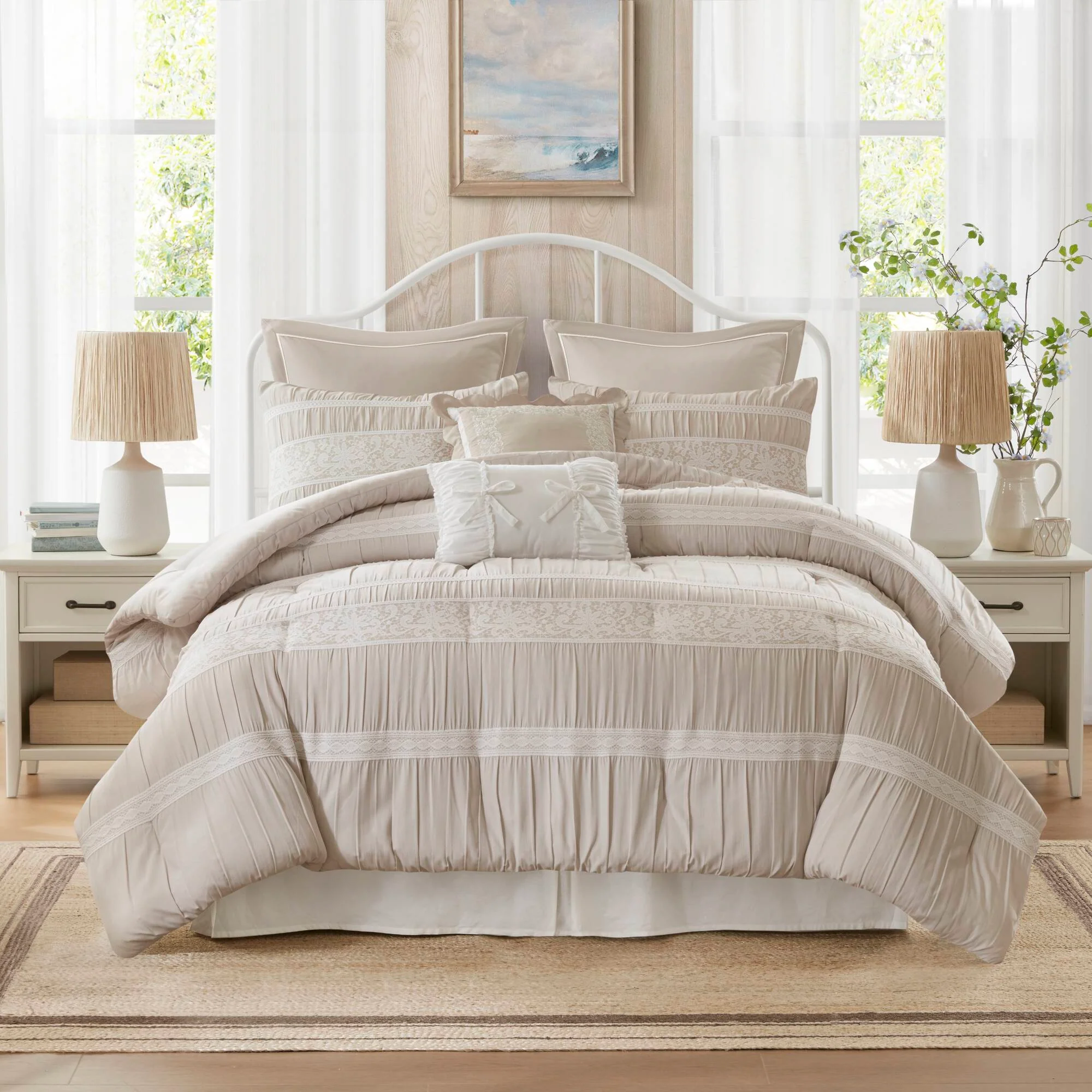 Perryn 7-Piece Jacquard Comforter Set - Image 16
