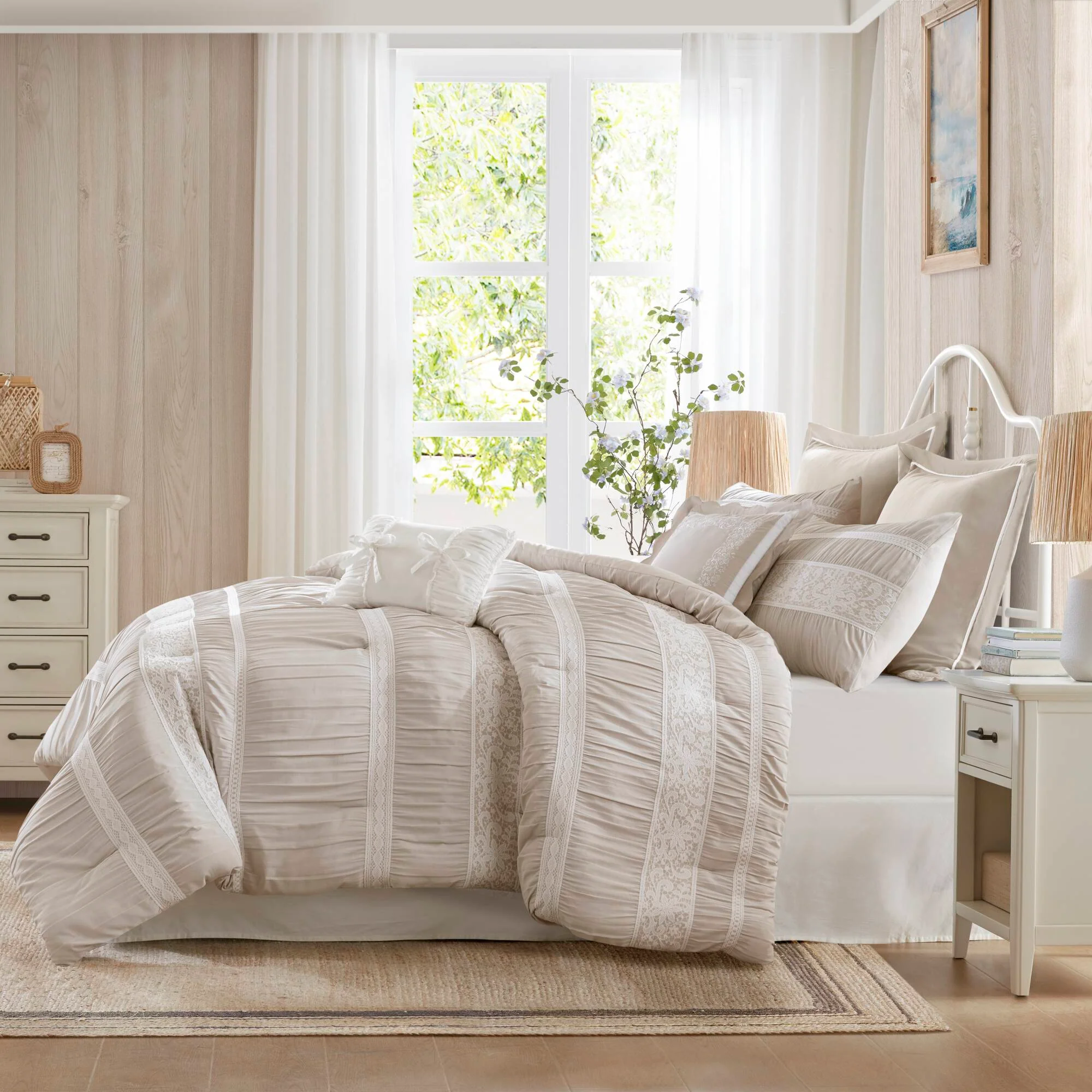 Perryn 7-Piece Jacquard Comforter Set - Image 19