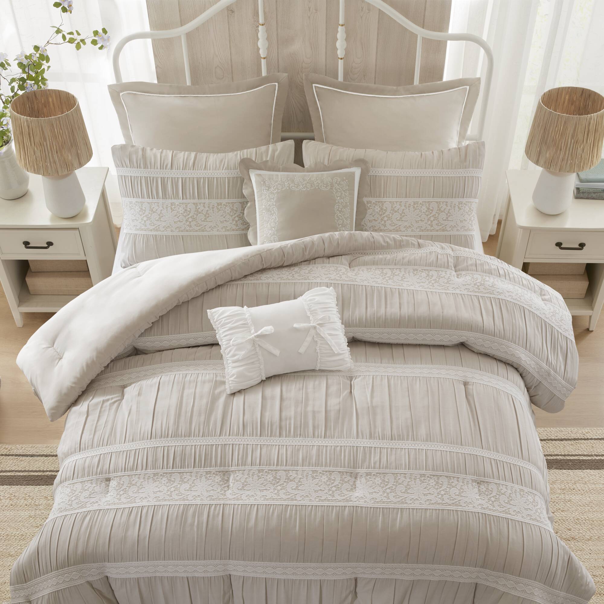 Perryn 7-Piece Jacquard Comforter Set - Image 20