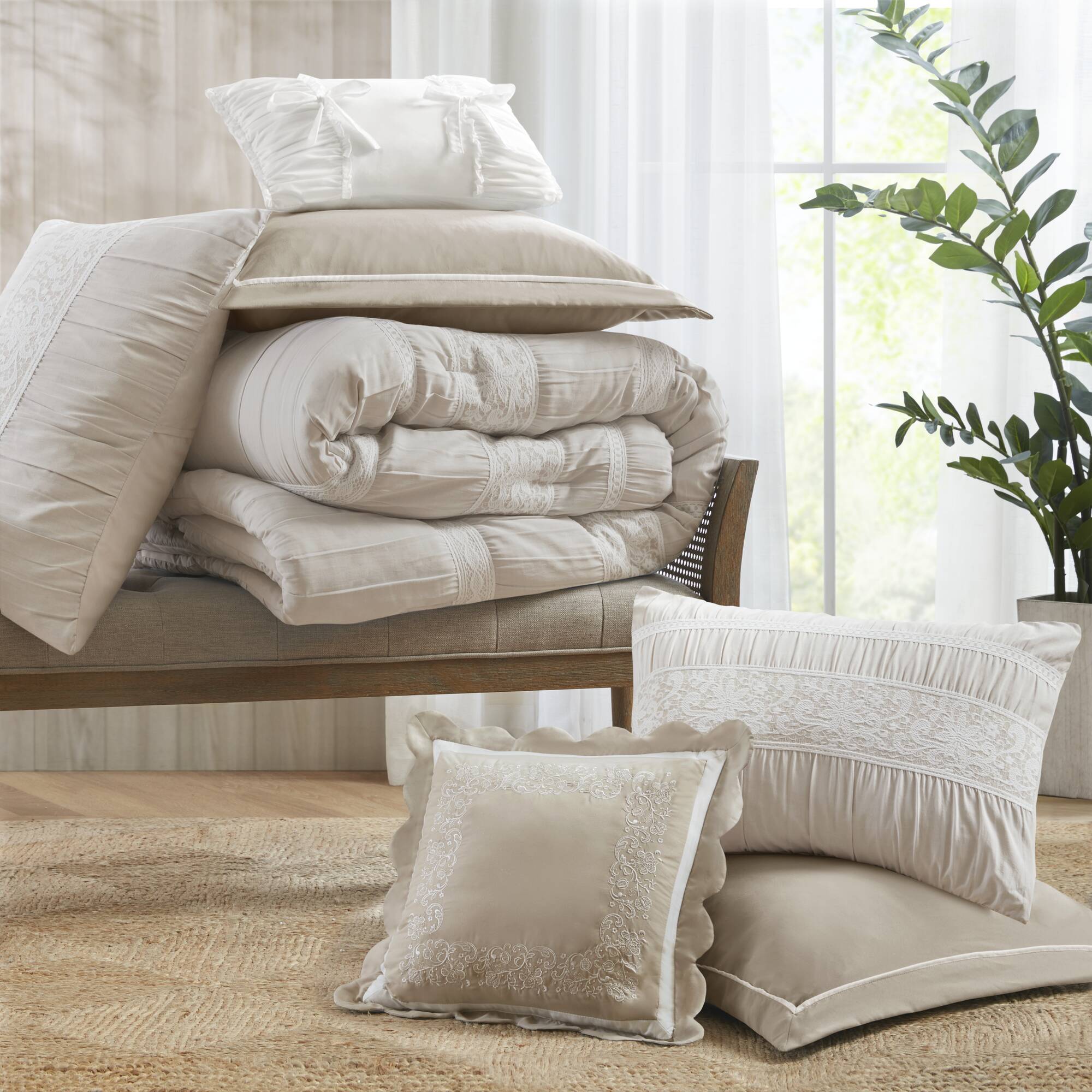 Perryn 7-Piece Jacquard Comforter Set - Image 27