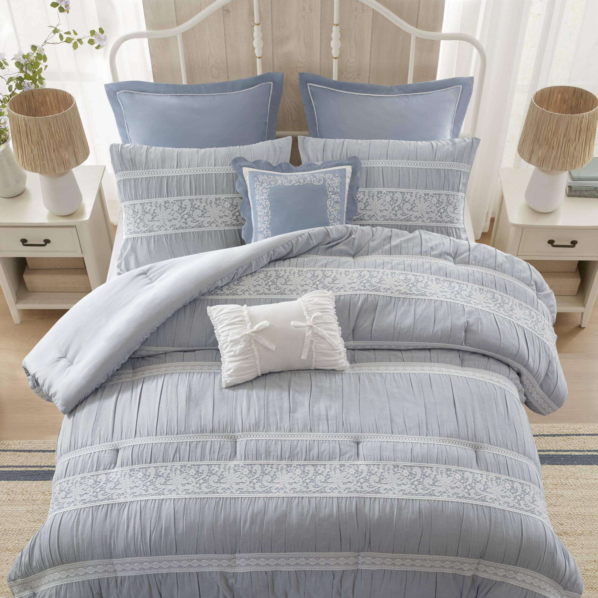 Perryn 7-Piece Jacquard Comforter Set - Image 6