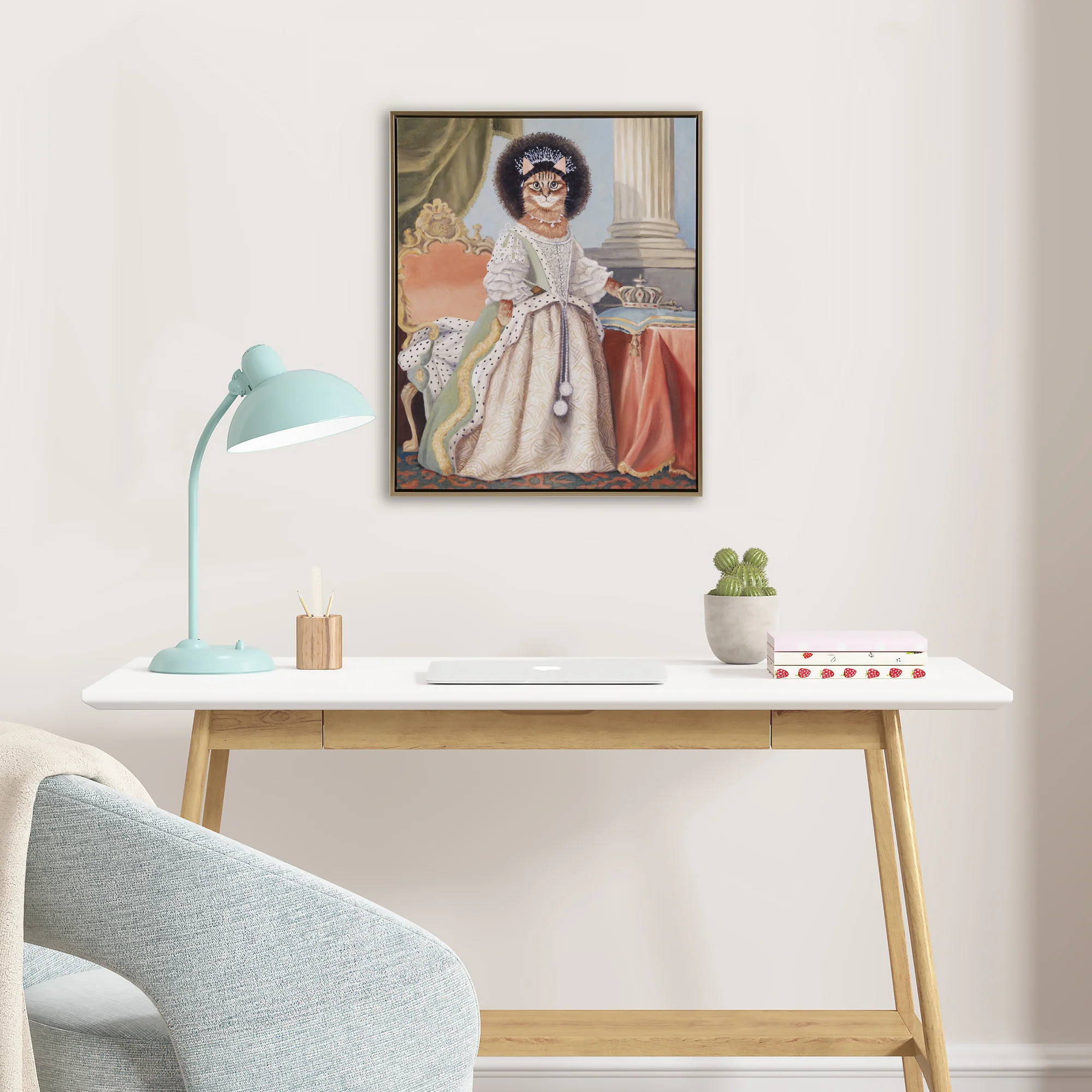 Pet Portrait Captain's Guard Pug Framed Canvas Wall Art - Image 14