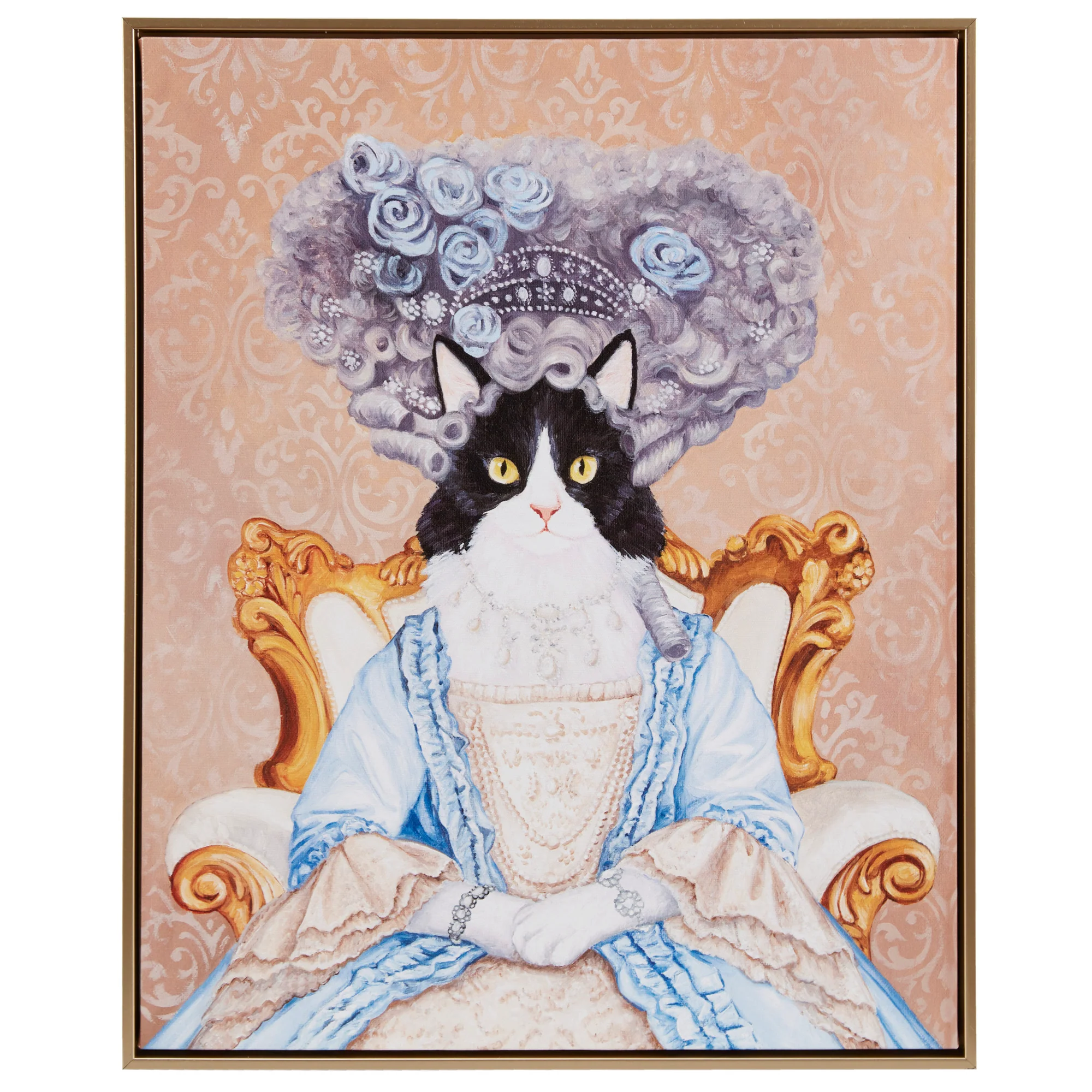 Pet Portrait Captain's Guard Pug Framed Canvas Wall Art - Image 6