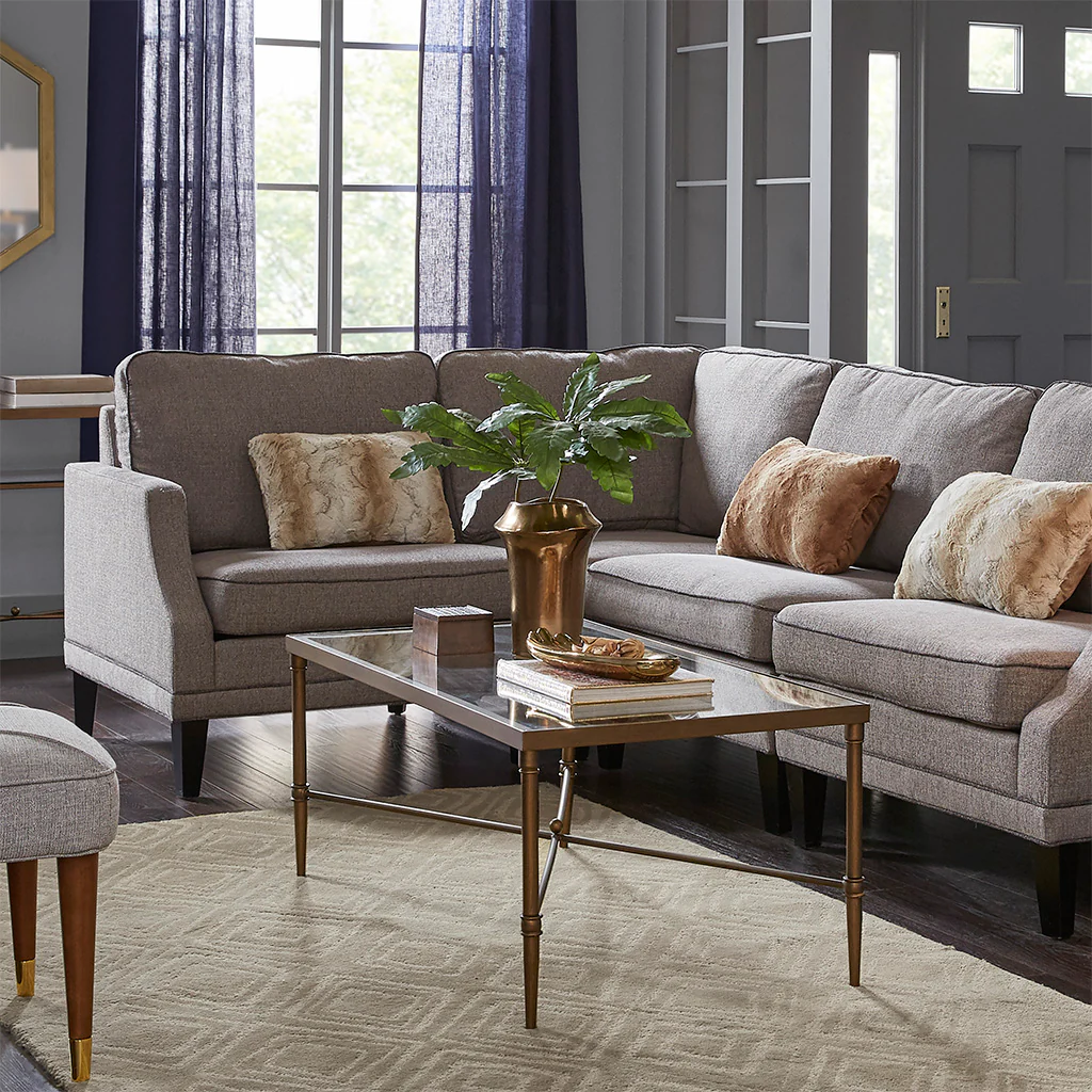 Porter Rectangular Metal & Glass Coffee Table - Image 5