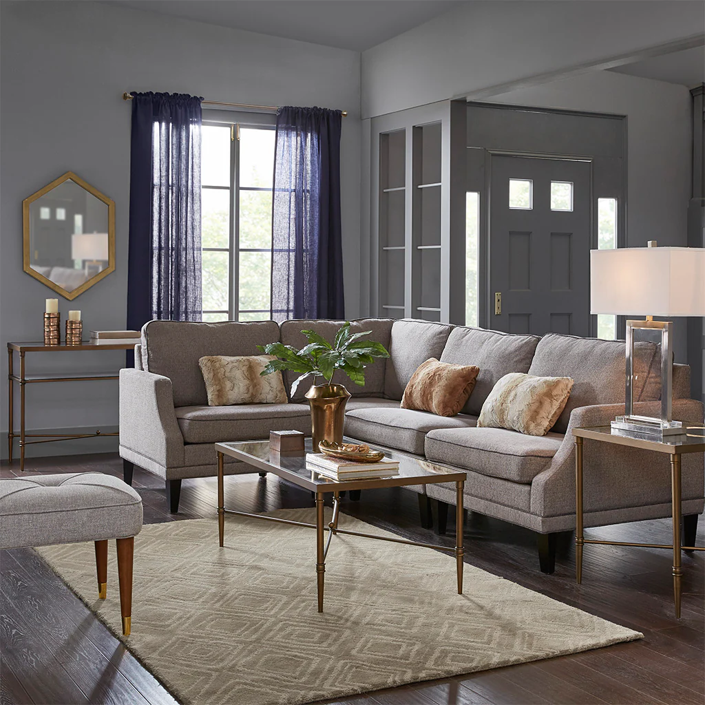Porter Rectangular Metal & Glass Coffee Table - Image 6