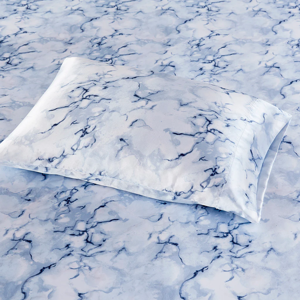 Printed Satin Sheet Set - Image 26