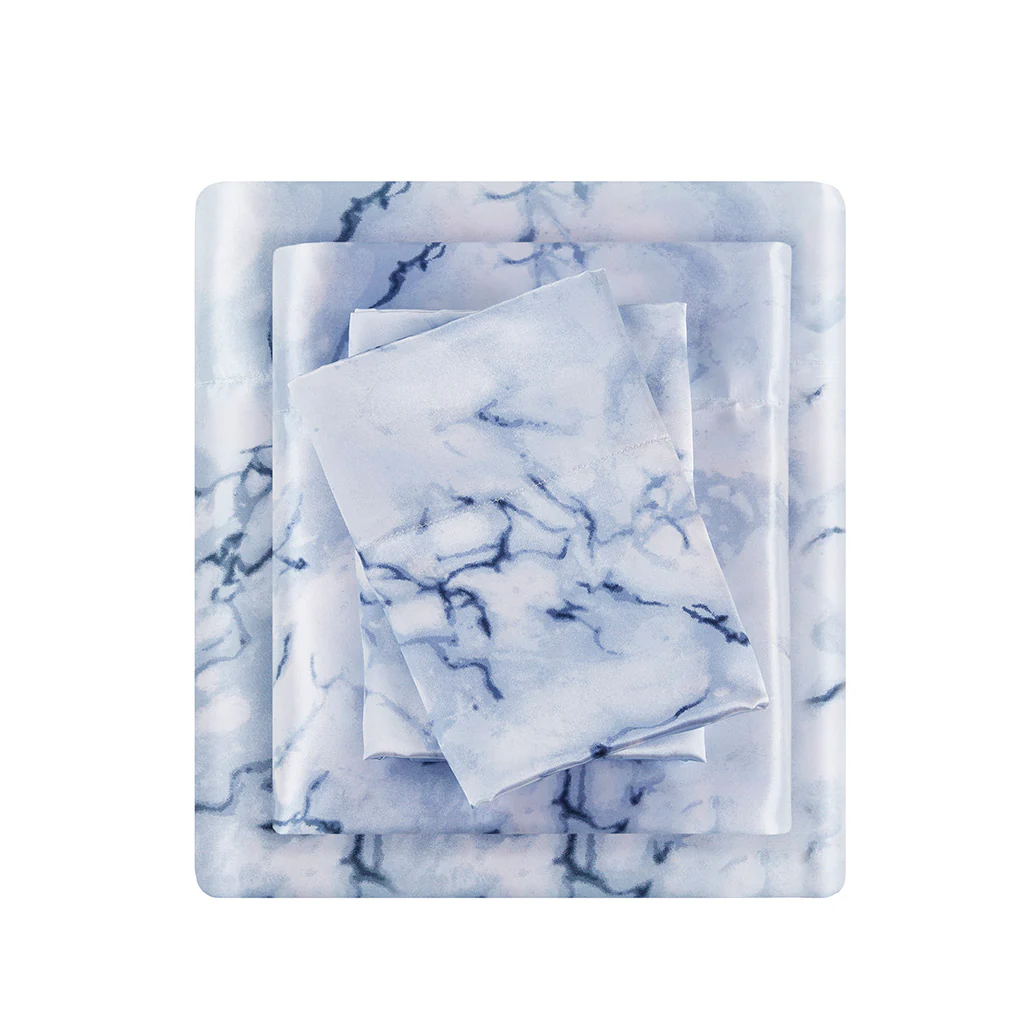 Printed Satin Sheet Set - Image 32