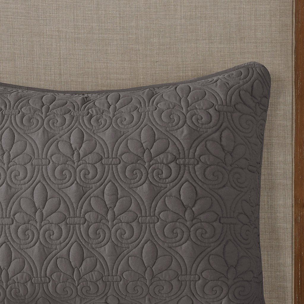 Quebec 3-Piece Split Corner Pleated Quilted Bedspread - Image 26