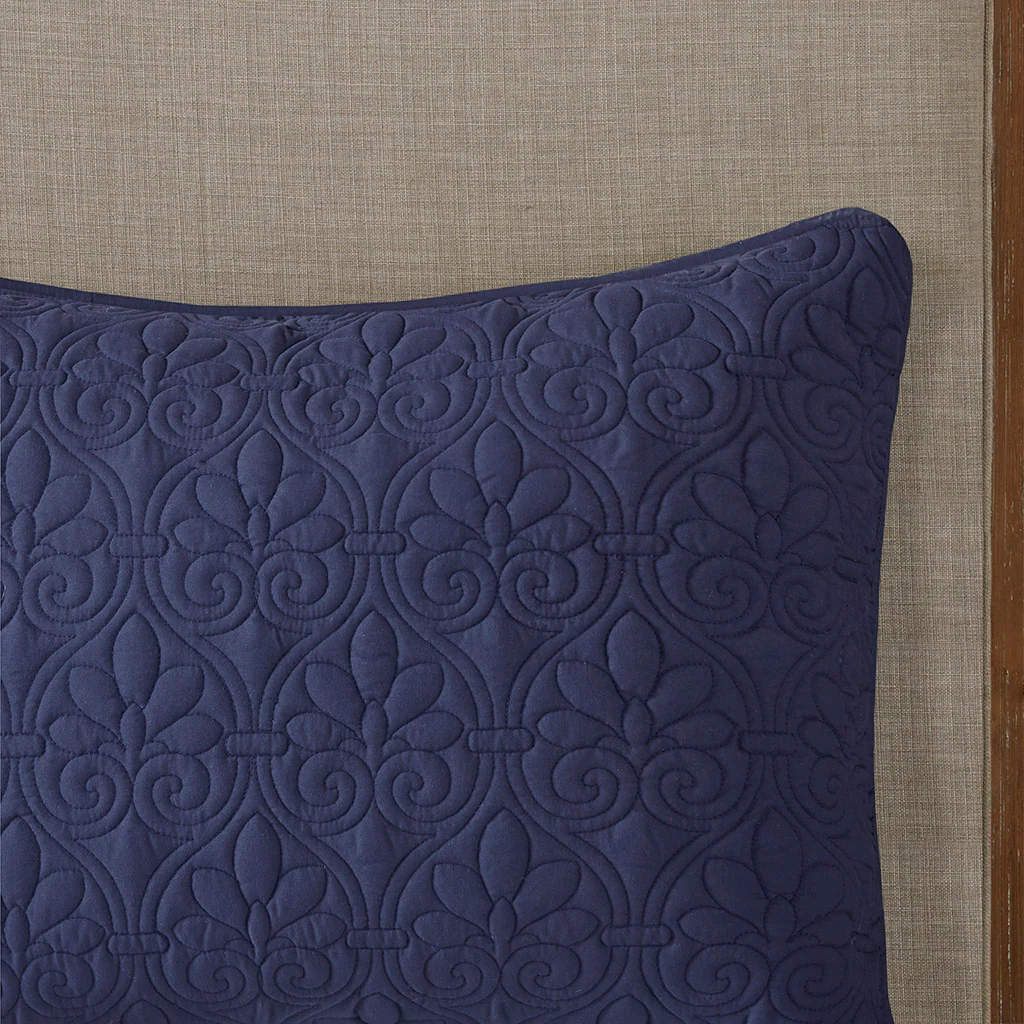 Quebec 3-Piece Split Corner Pleated Quilted Bedspread - Image 27