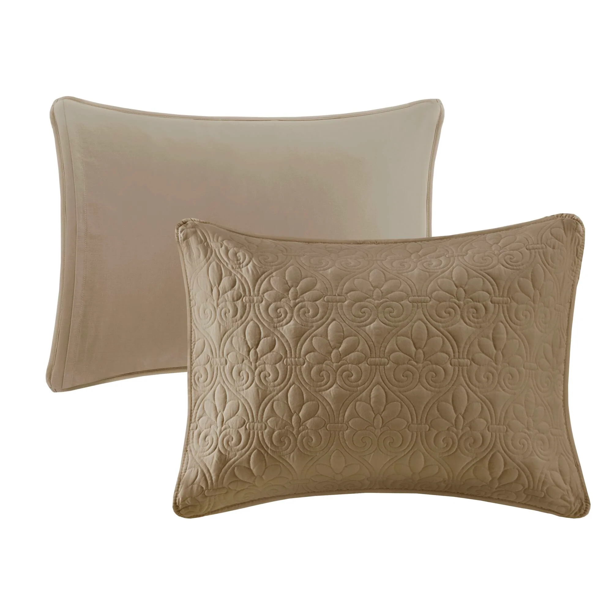 Quebec 3-Piece Split Corner Pleated Quilted Bedspread - Image 48