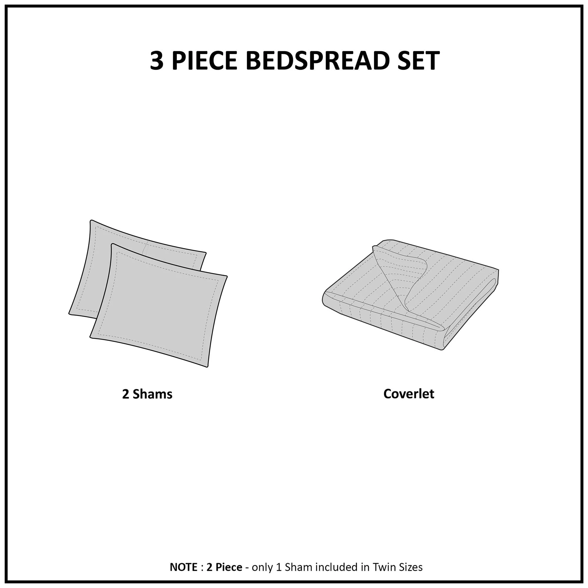 Quebec 3-Piece Split Corner Pleated Quilted Bedspread - Image 56