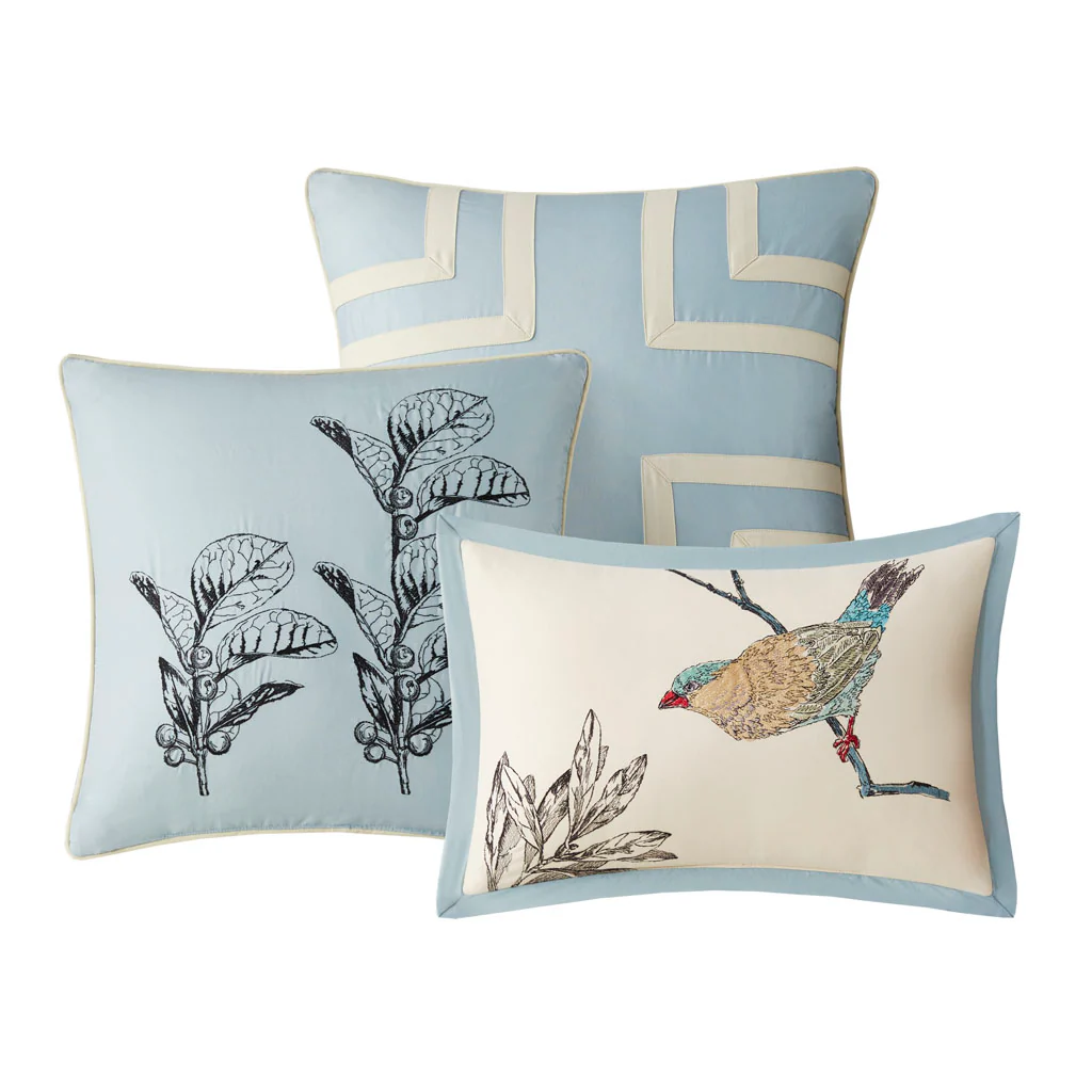 Quincy 7-Piece Printed Cotton Twill Comforter Set - Image 10
