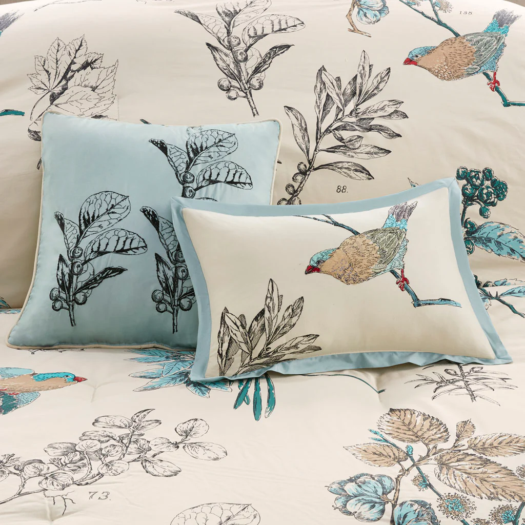Quincy 7-Piece Printed Cotton Twill Comforter Set - Image 6