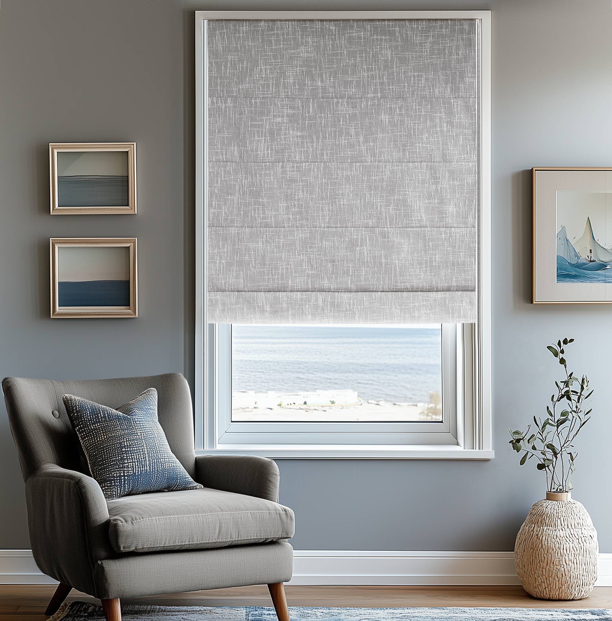 Quincy Total Blackout Cordless Roman Shade - Image 51