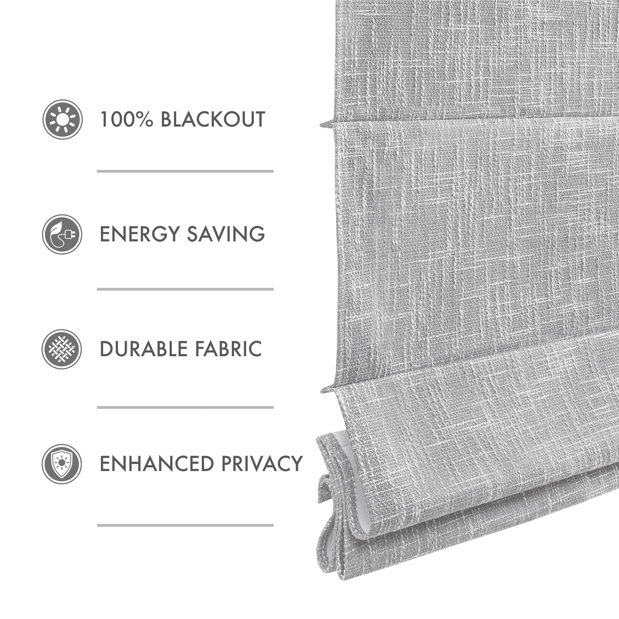 Quincy Total Blackout Cordless Roman Shade - Image 65