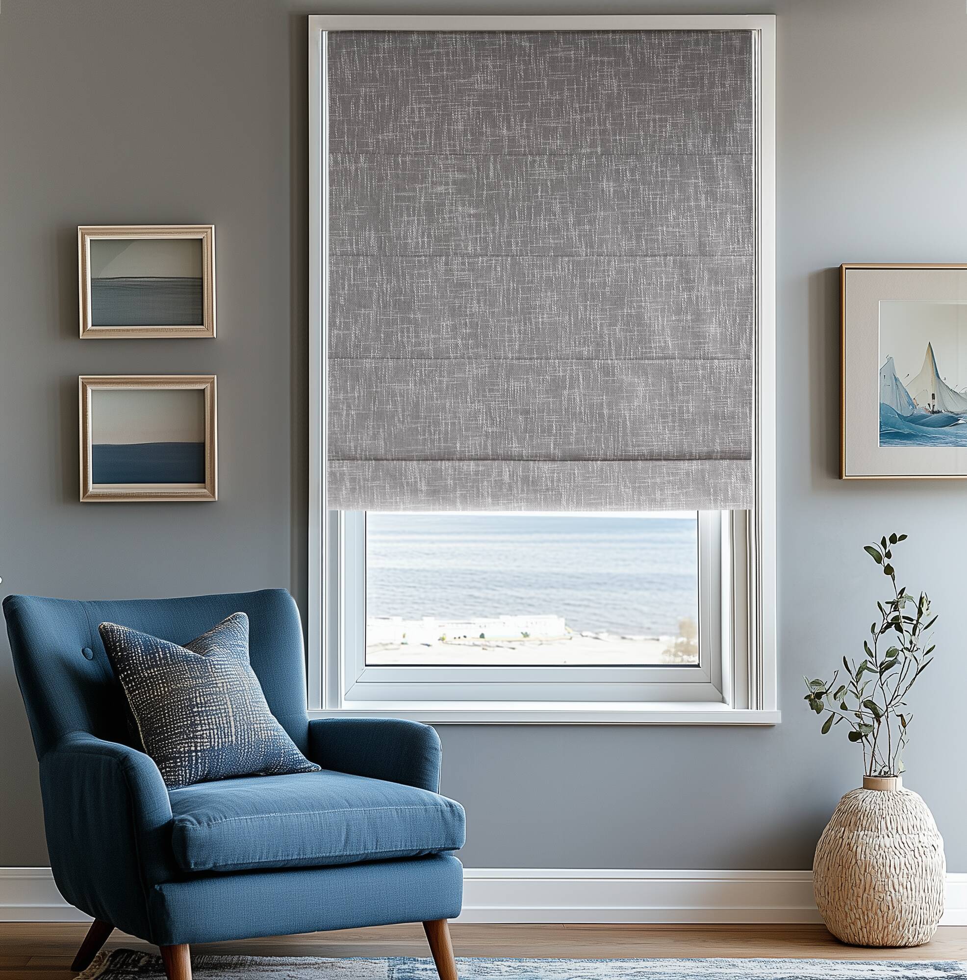 Quincy Total Blackout Cordless Roman Shade - Image 72