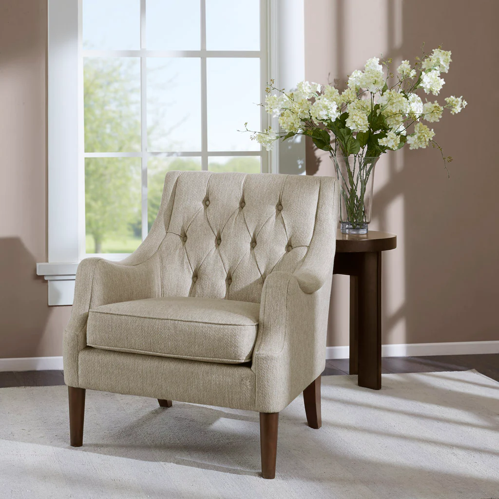 Qwen Button Tufted Accent Chair - Image 2