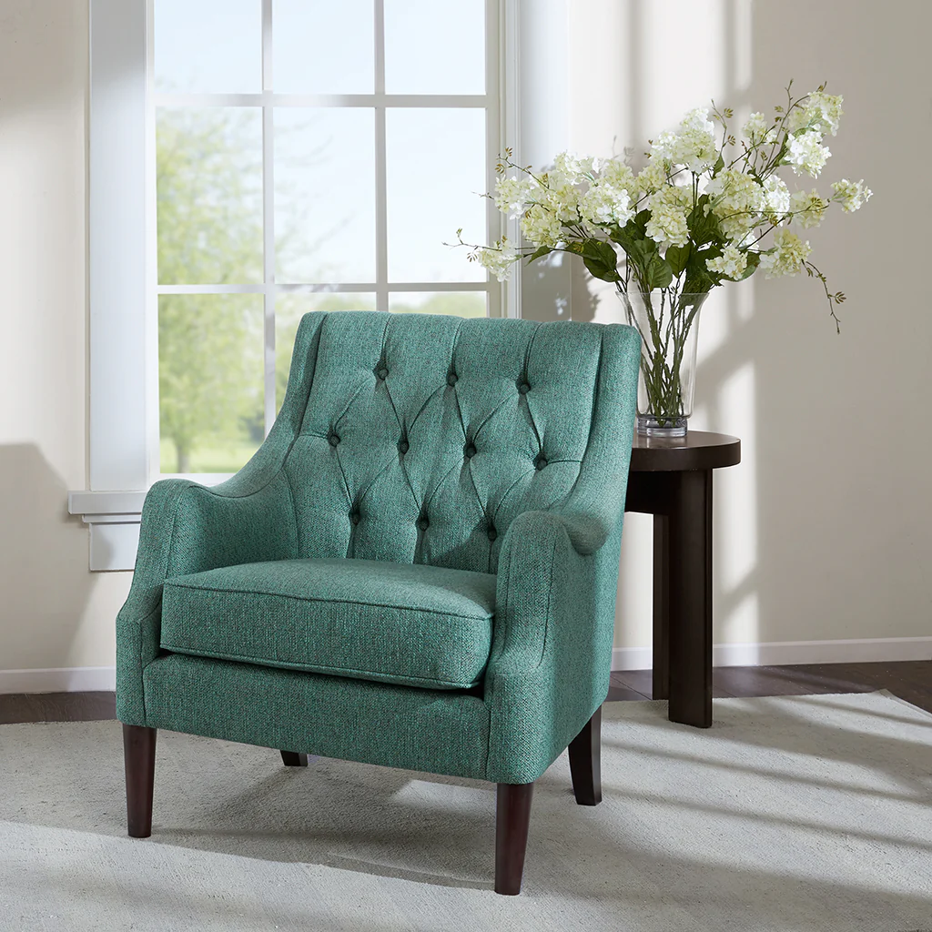 Qwen Button Tufted Accent Chair - Image 3