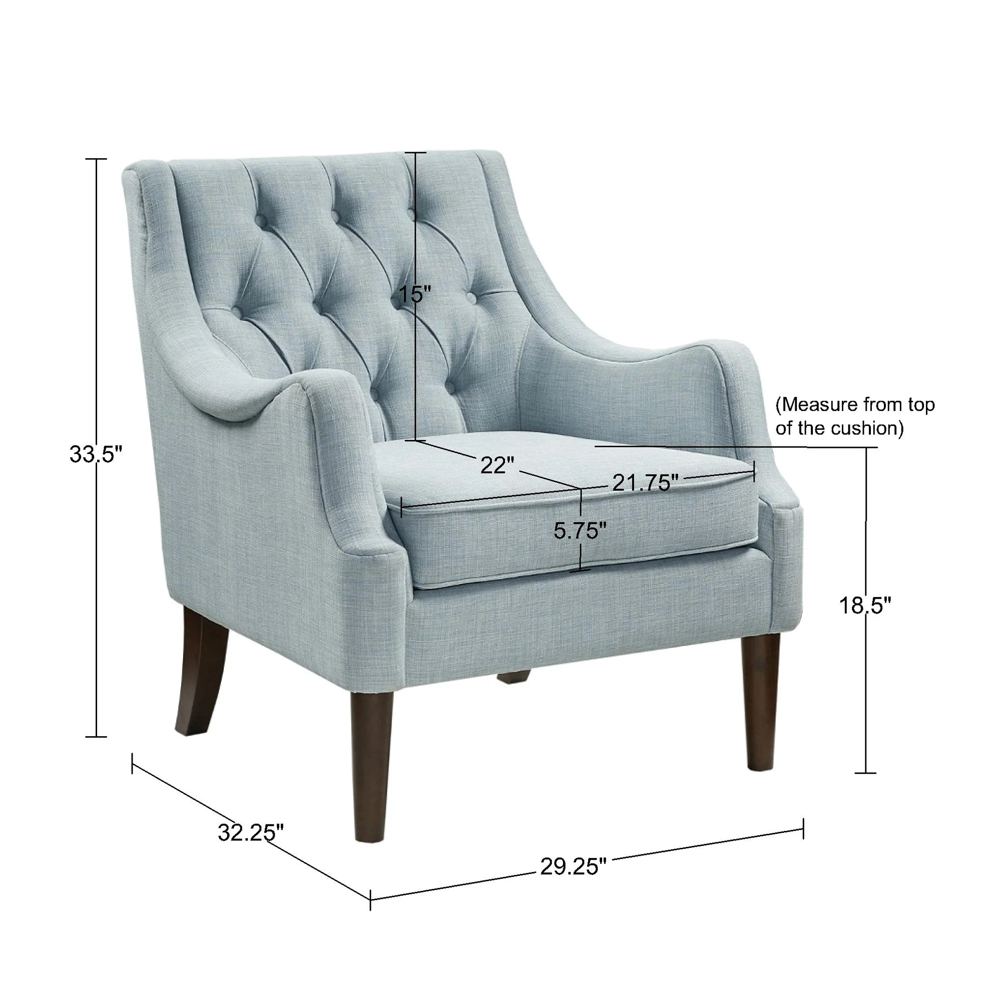 Qwen Button Tufted Accent Chair - Image 46