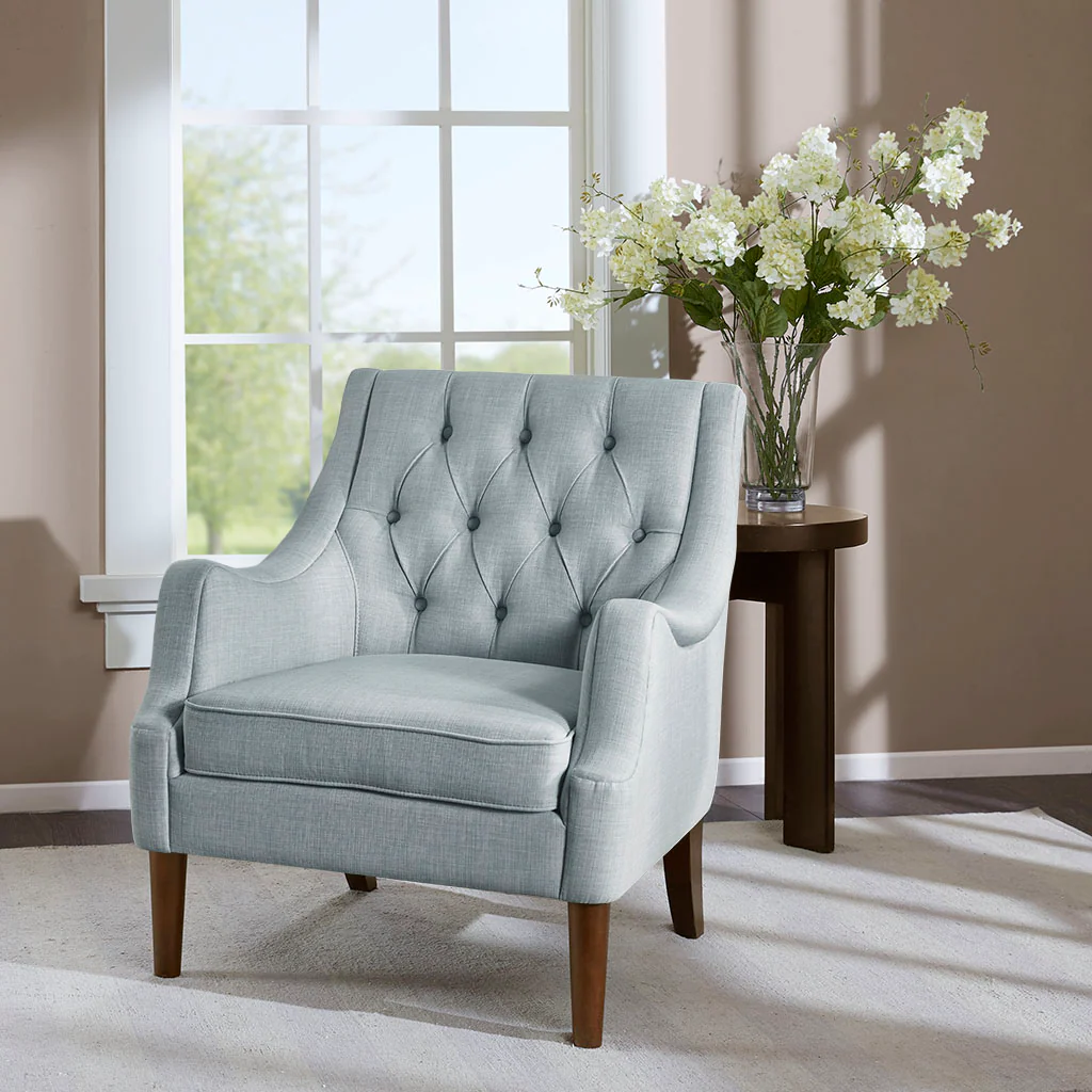 Qwen Button Tufted Accent Chair - Image 5